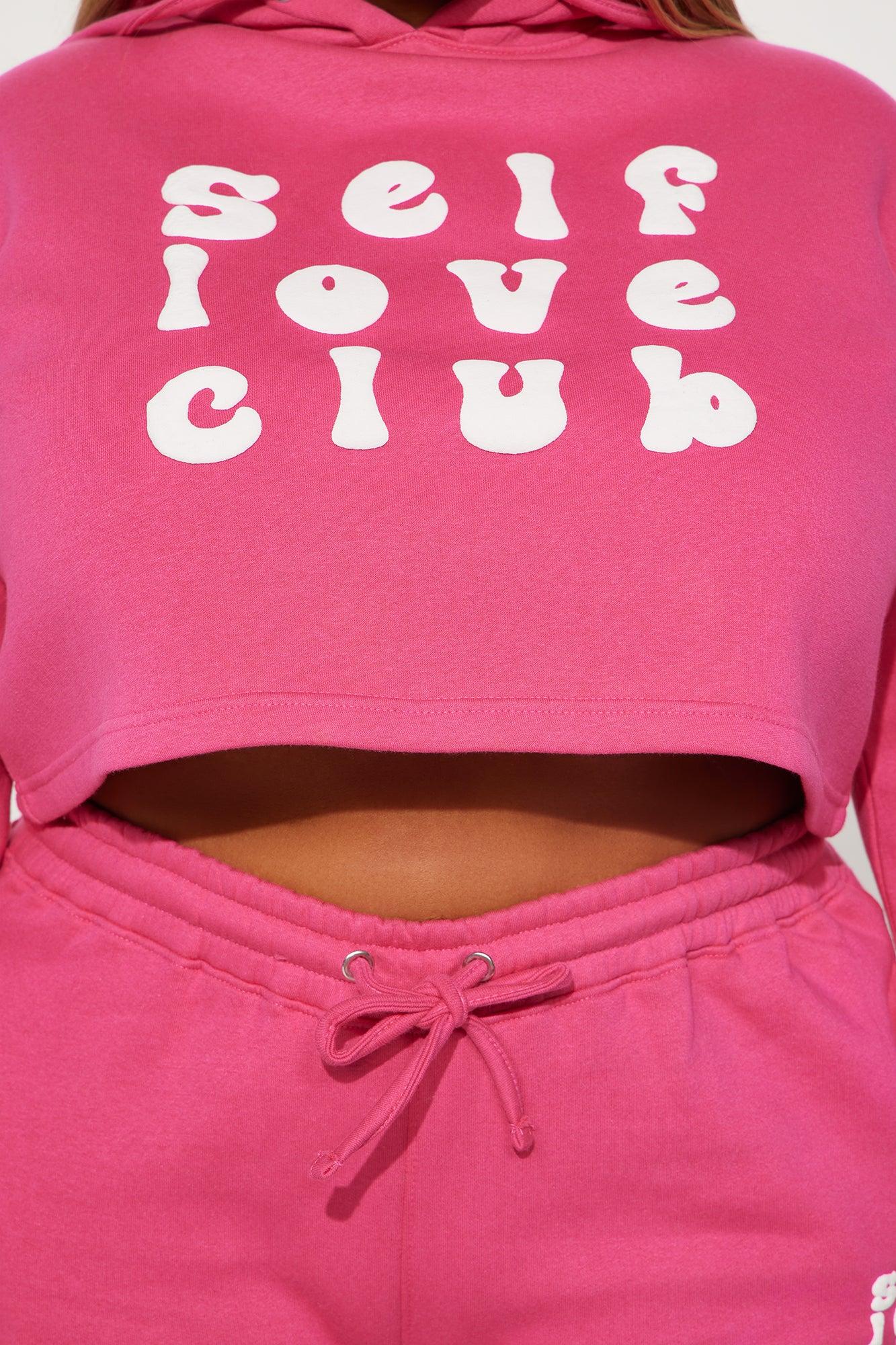 Self Love Club Hoodie - Pink Product Image