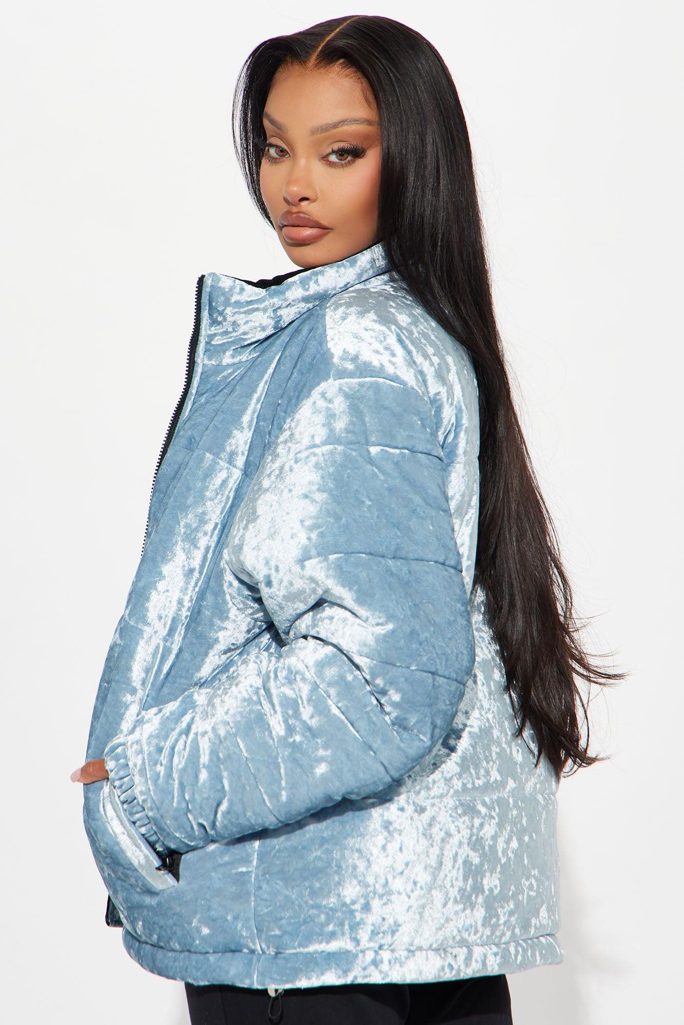 Jasmine Puffer Jacket - Light Blue Female Product Image