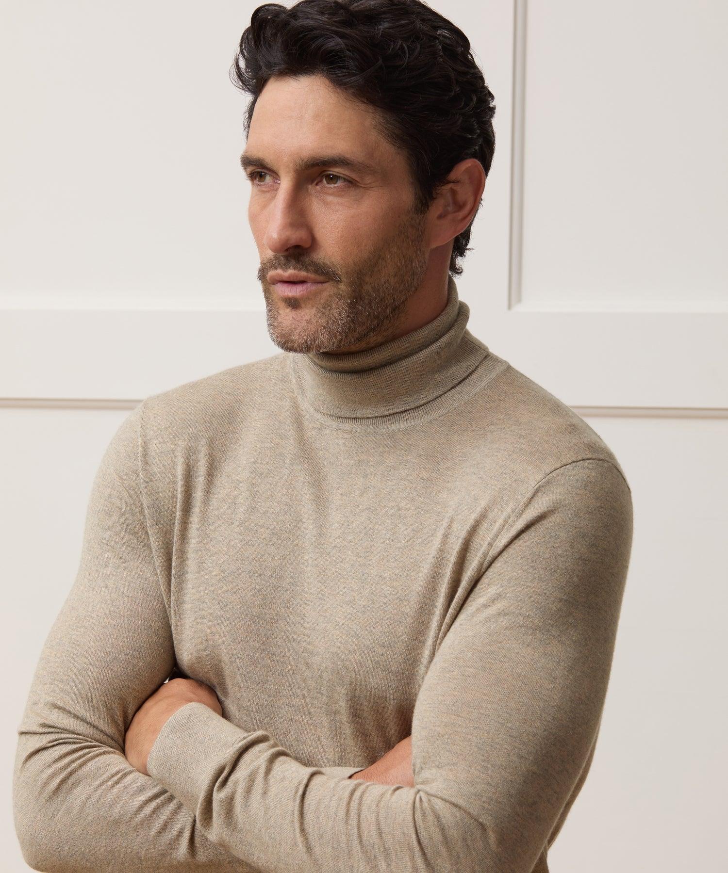 Silk-Cashmere Turtleneck Sweater Product Image