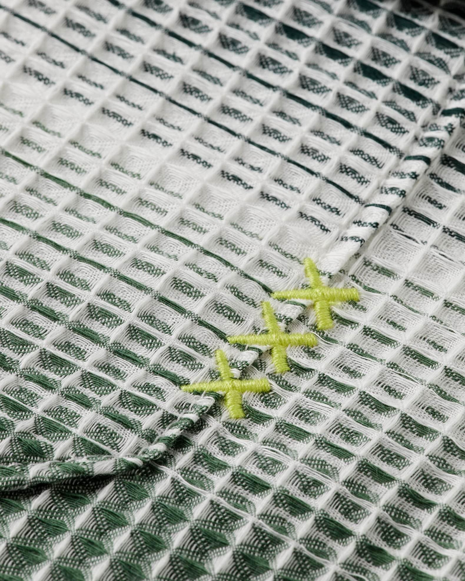 Men's Striped Waffle Button-Down Shirt Product Image