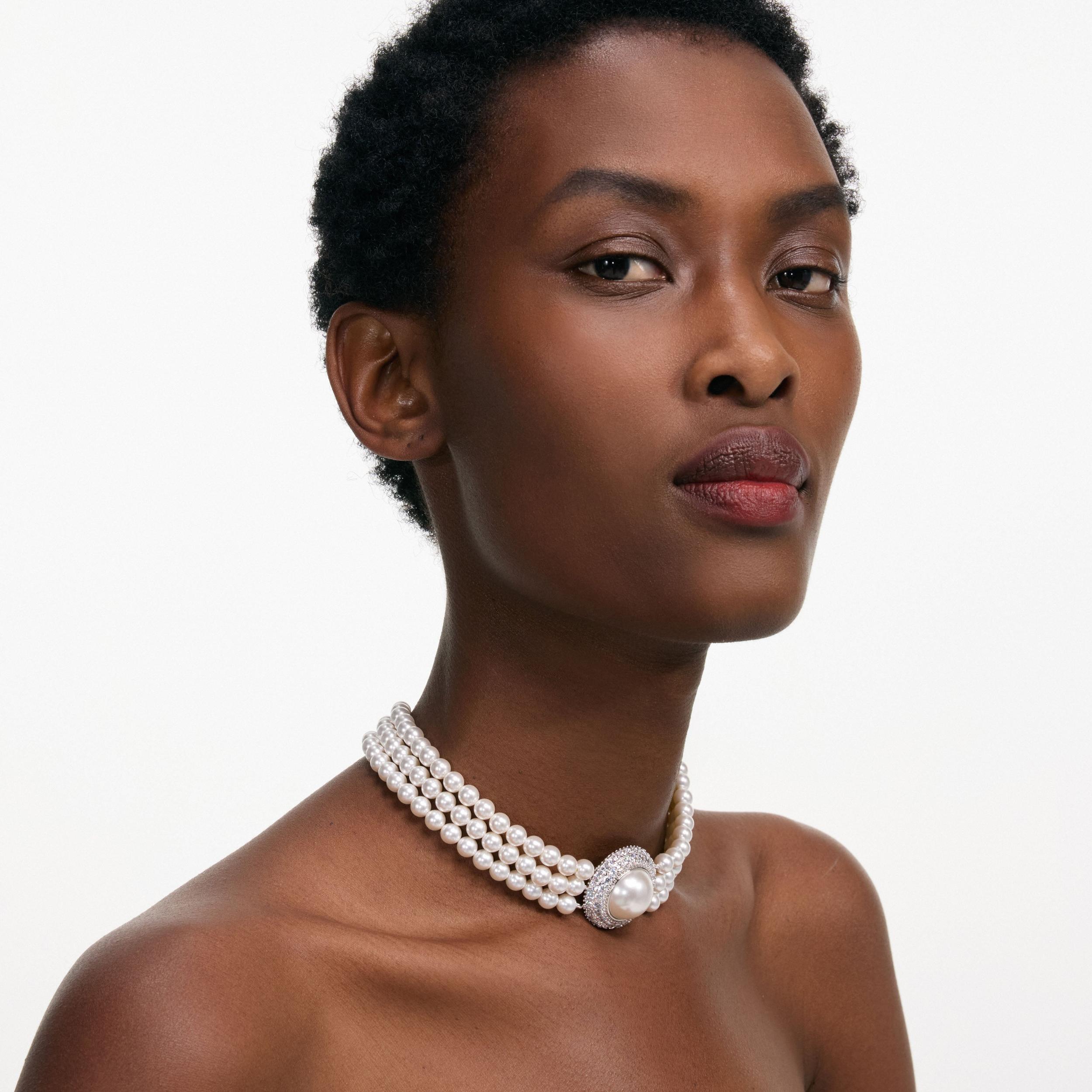 Small Crystal Pearl Choker Product Image