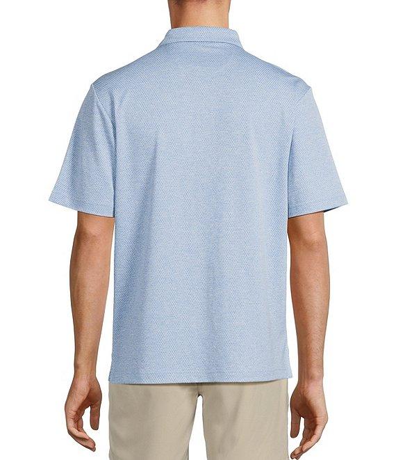 Roundtree & Yorke Performance Short Sleeve Solid Textured Polo Shirt Product Image