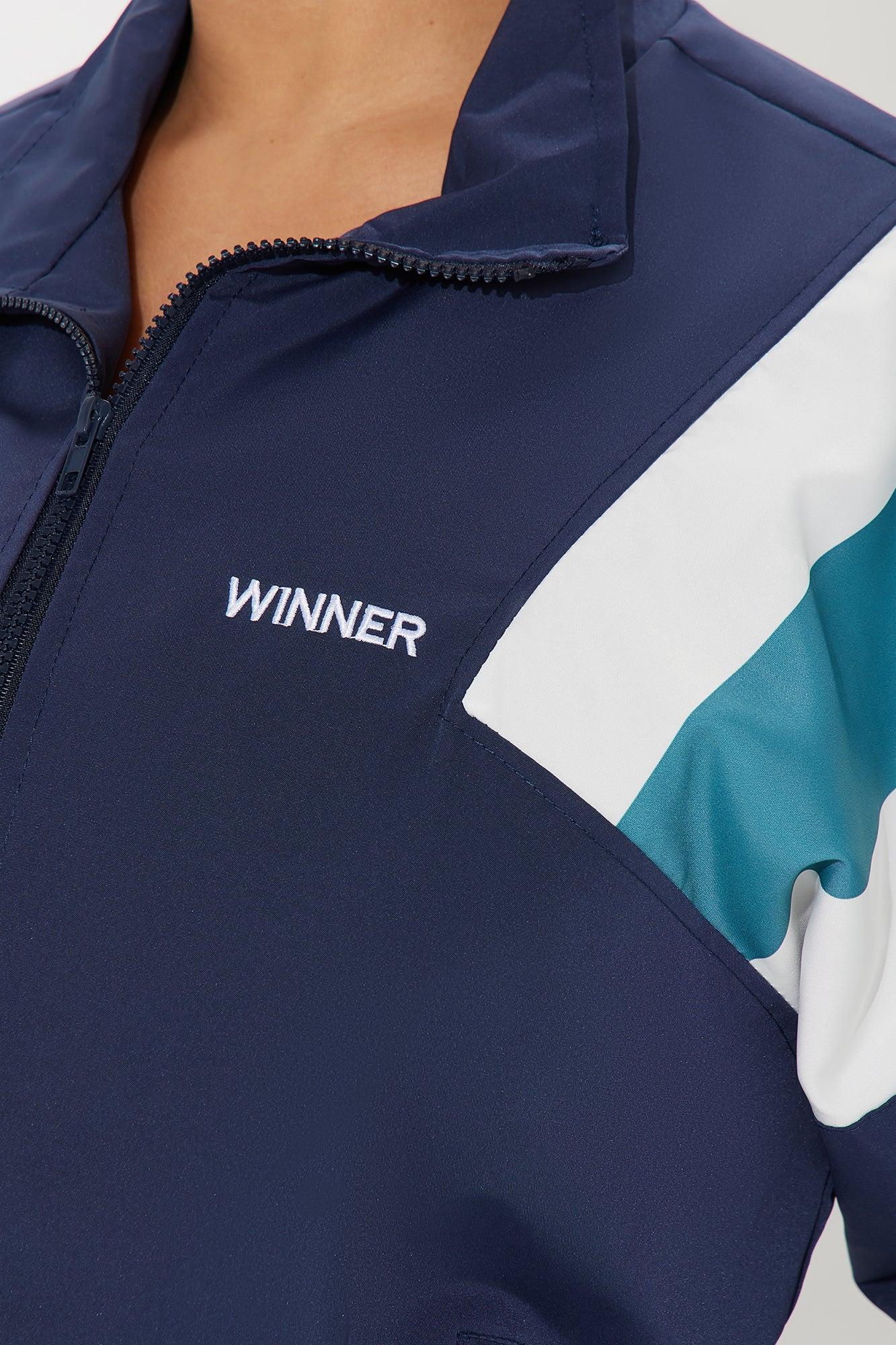 Nothing Like Me Windbreaker - Navy/combo Female Product Image