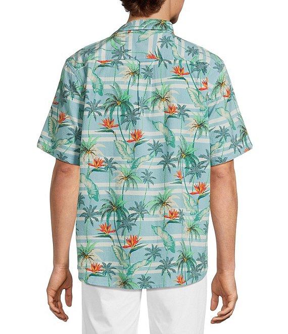 Tommy Bahama Nova Wave Palmero Stripe Short Sleeve Woven Shirt Product Image