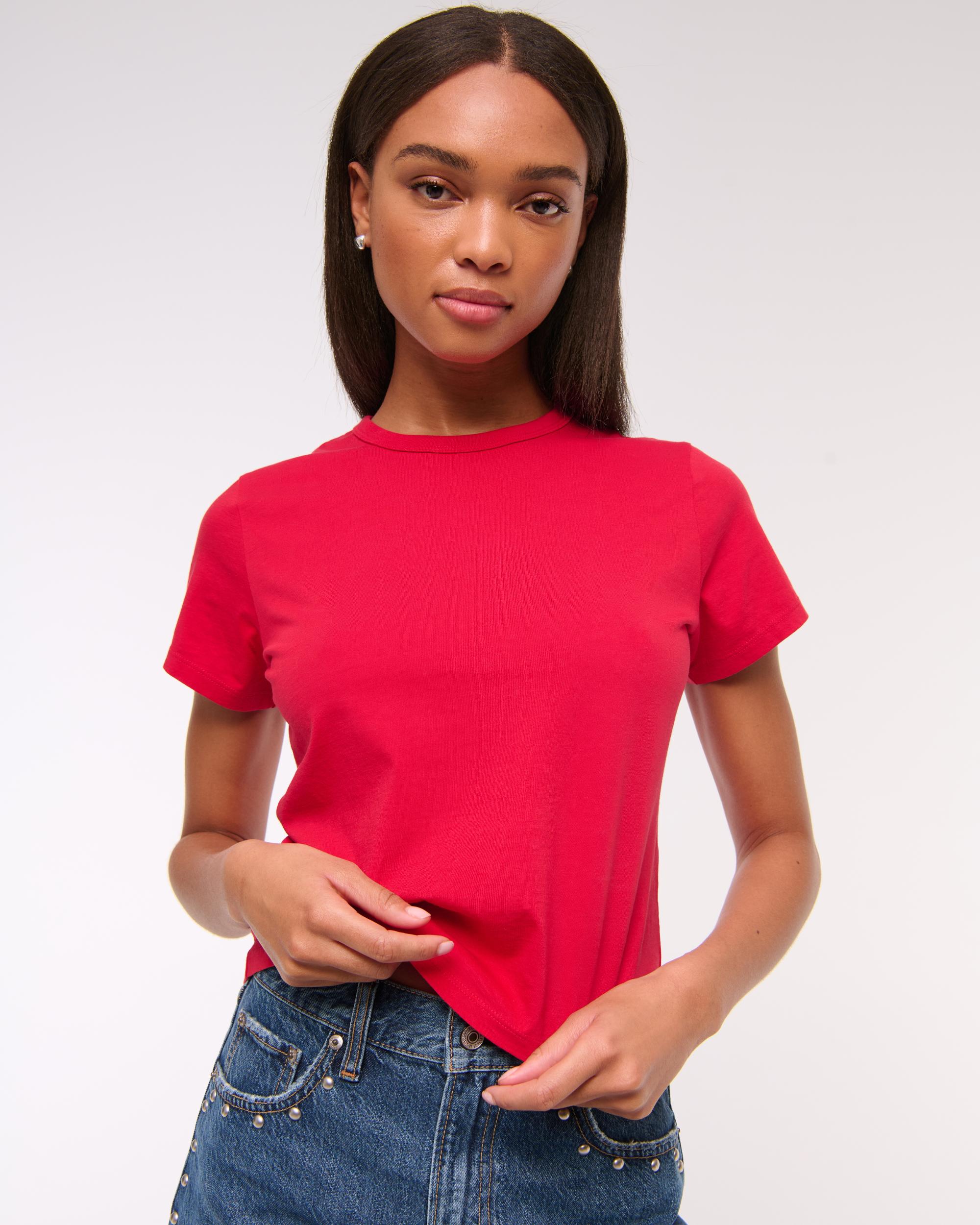 Essential Polished Body-Skimming Tee Product Image