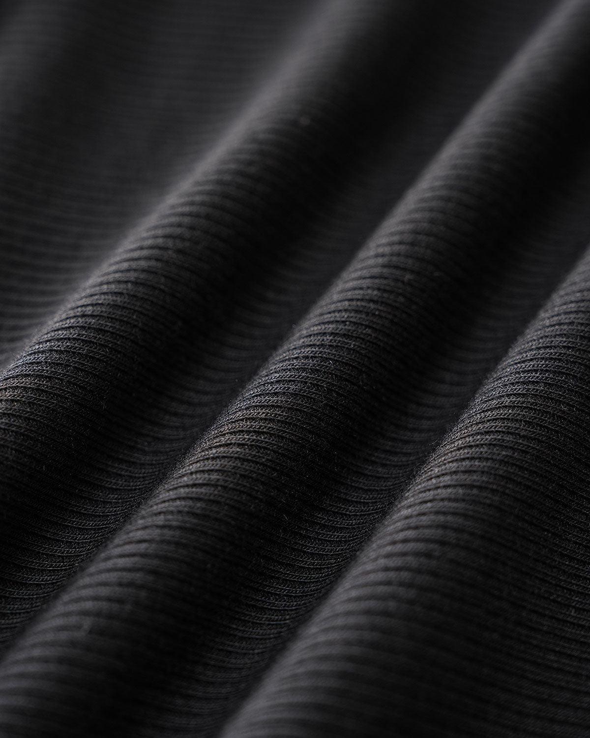 Black Knit One Shoulder Tee Product Image