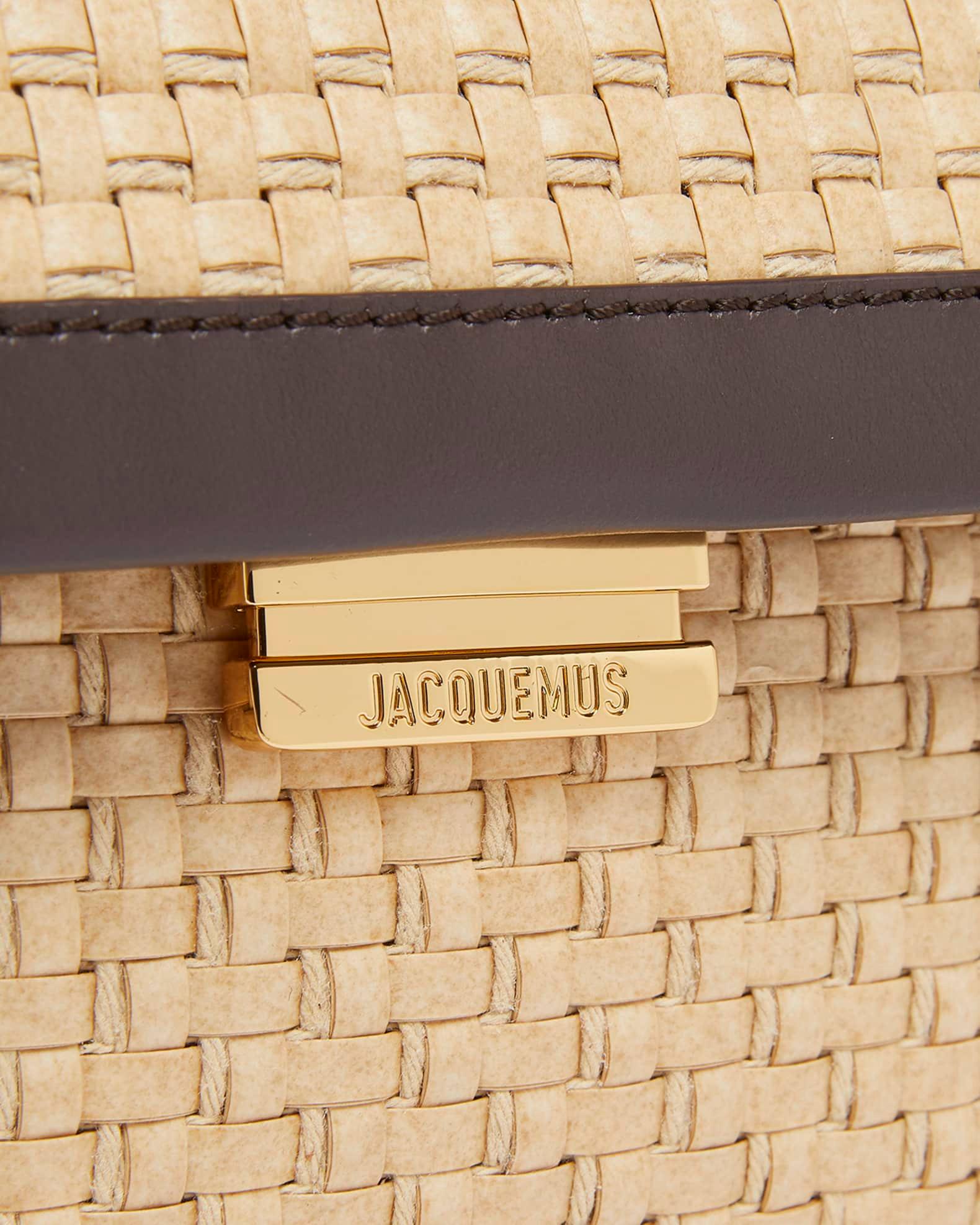 Le Rond Geometric Raffia Shoulder Bag Product Image