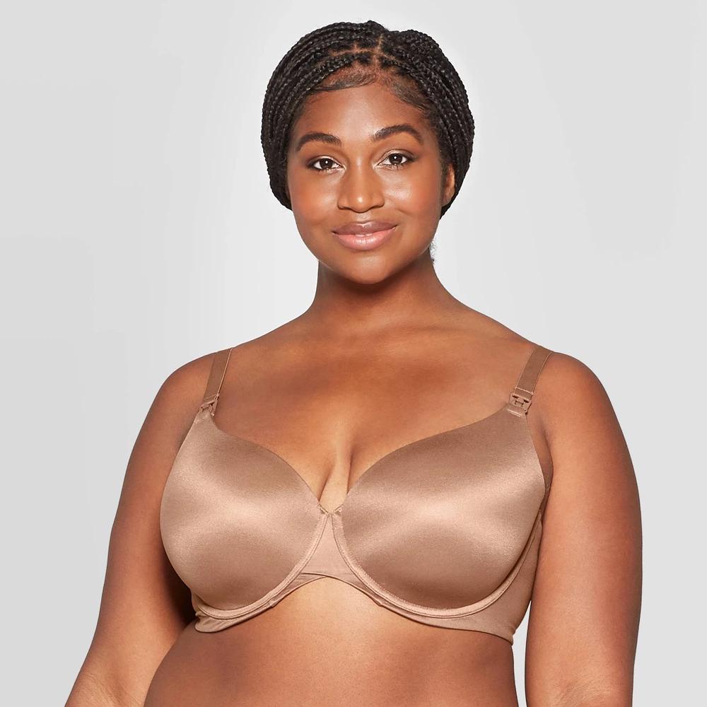 Women's Nursing Full Coverage T-Shirt Bra - Auden™ 44DD: Adjustable Convertible Straps, Lightly Lined Product Image