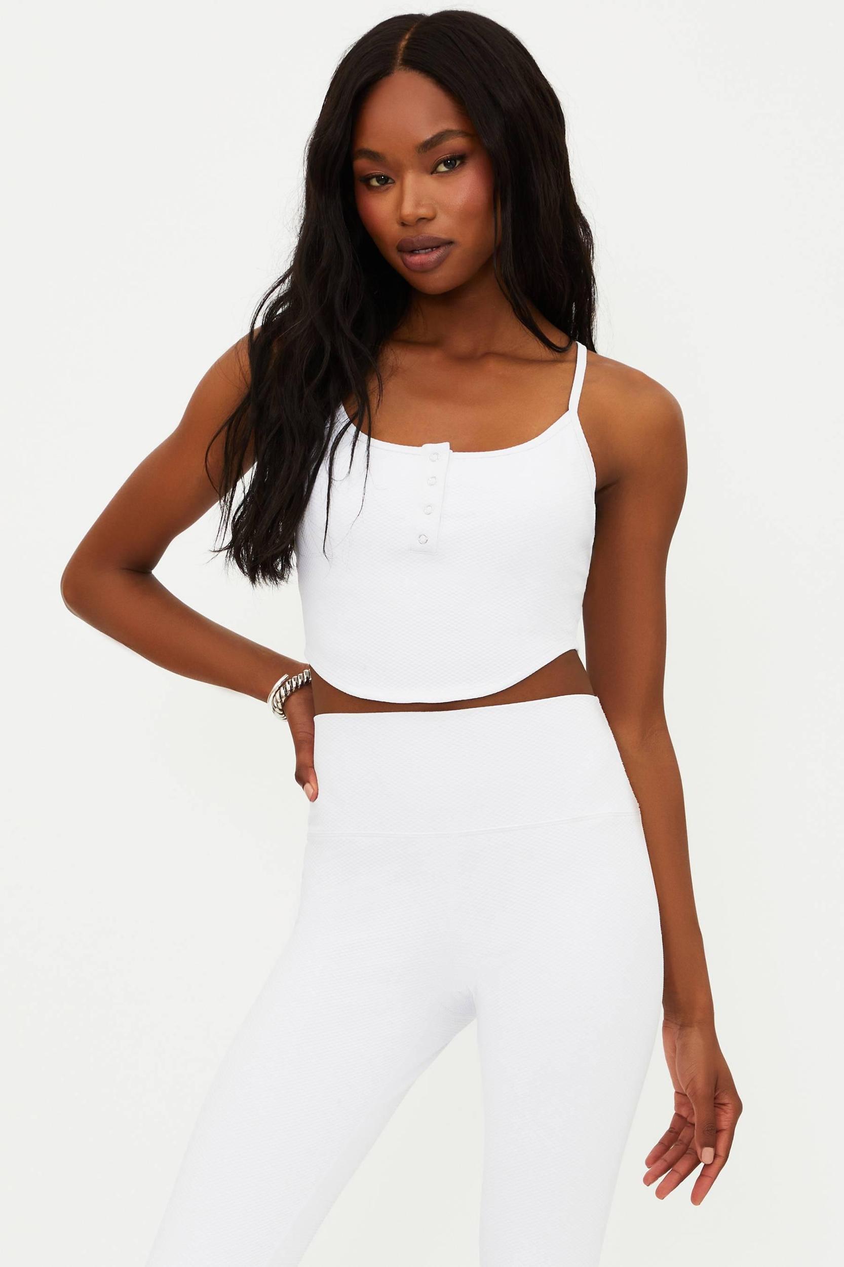 Joelle Top White Waffle Product Image