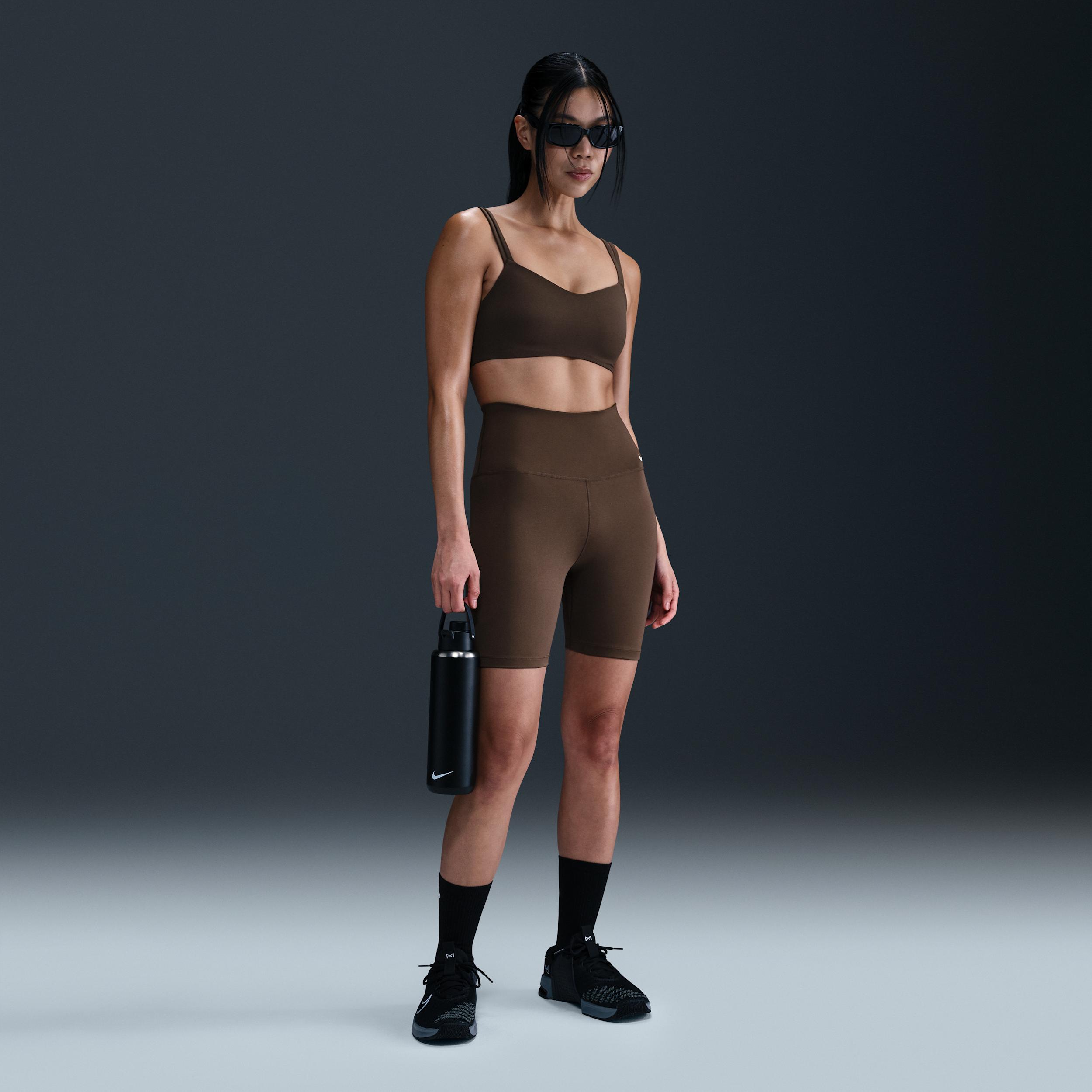 Nike Womens Zenvy Strappy Light-Support Padded Sports Bra | DO6608-237 Product Image