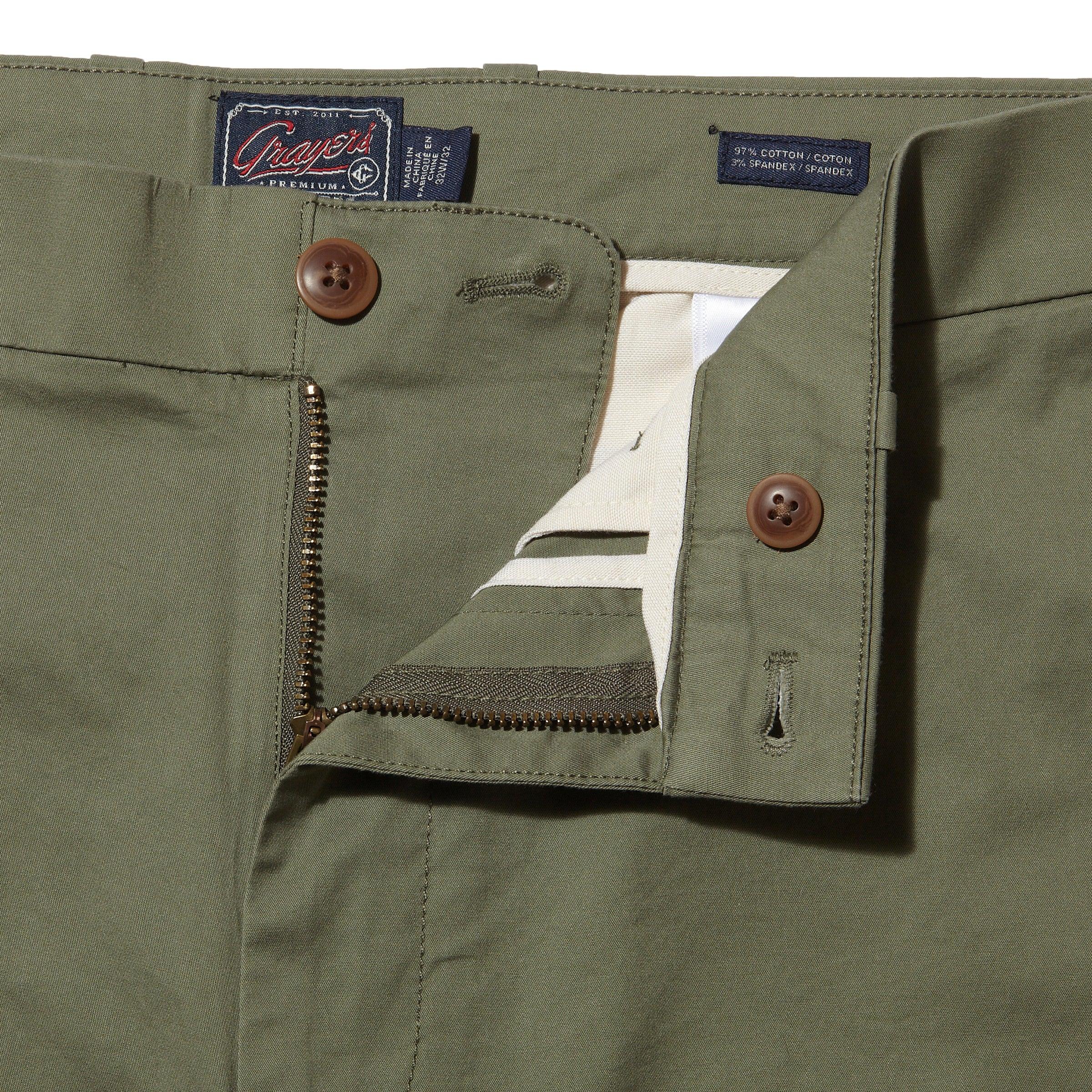 Thompson Flex Stretch Chino (Relaxed Fit) - Olivine Product Image