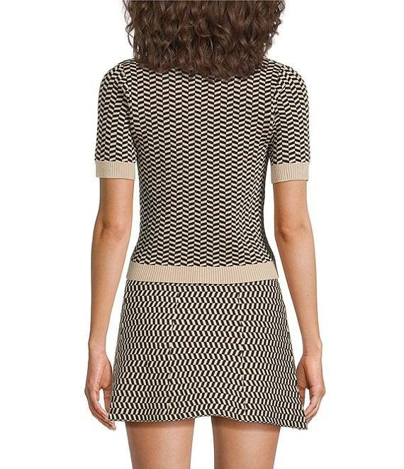 Lucy Paris Pip Coordinating Printed A-Line Mini Skirt Product Image