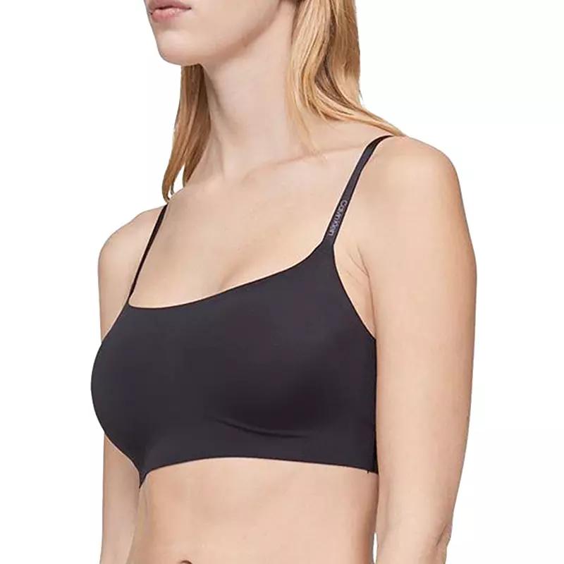 Calvin Klein Womens Invisibles Wirefree Lightly Lined Bralette - Brown Product Image