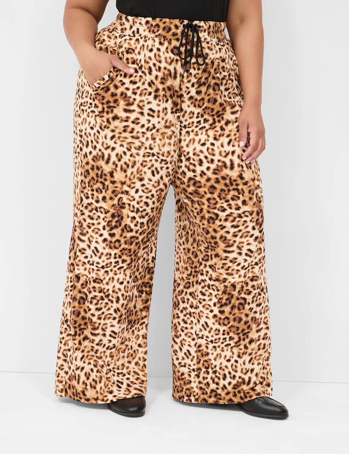 Matte Jersey Pull-On Wide Leg Pant Product Image