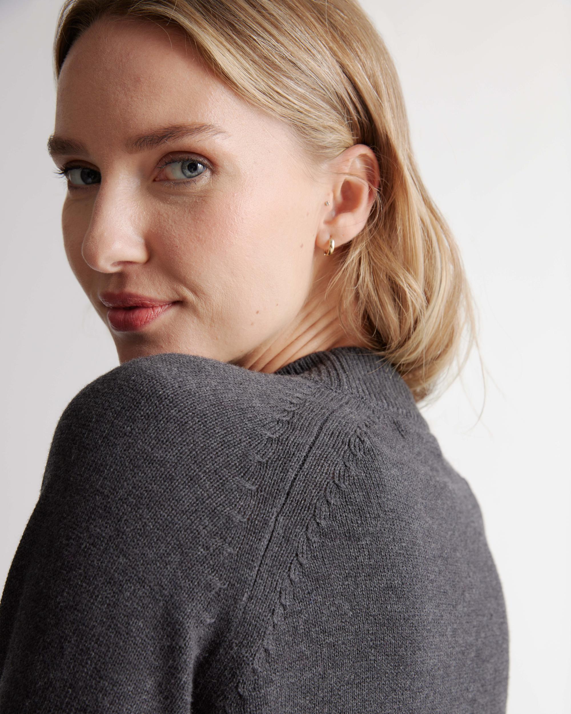 Quince | Women's Mock Neck Sweater Organic Cotton Product Image