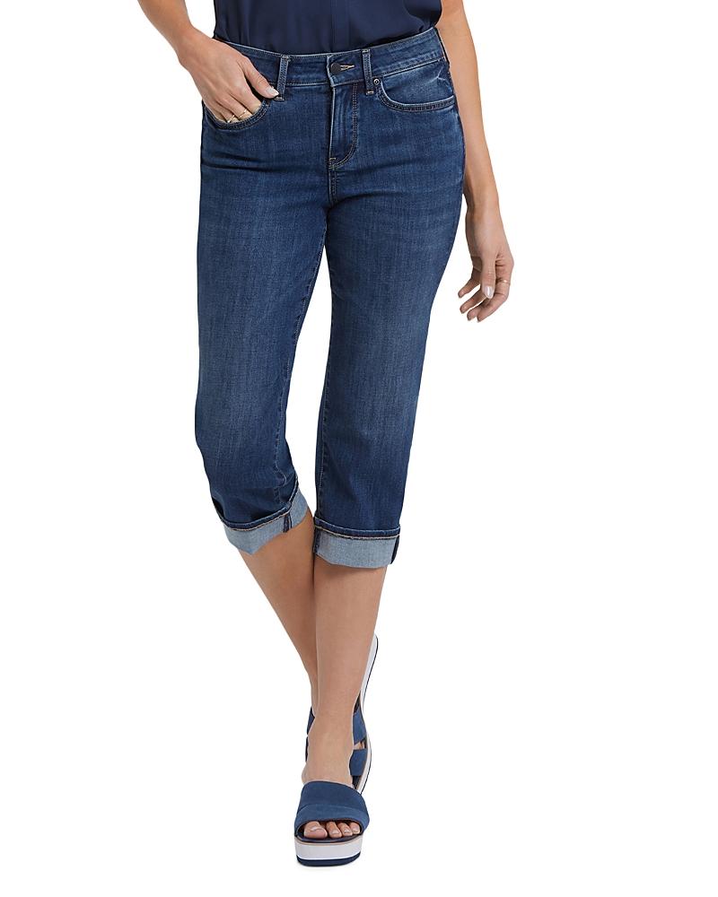 Nydj Marilyn Cuffed Straight Leg Cropped Jeans in Lakefront Product Image