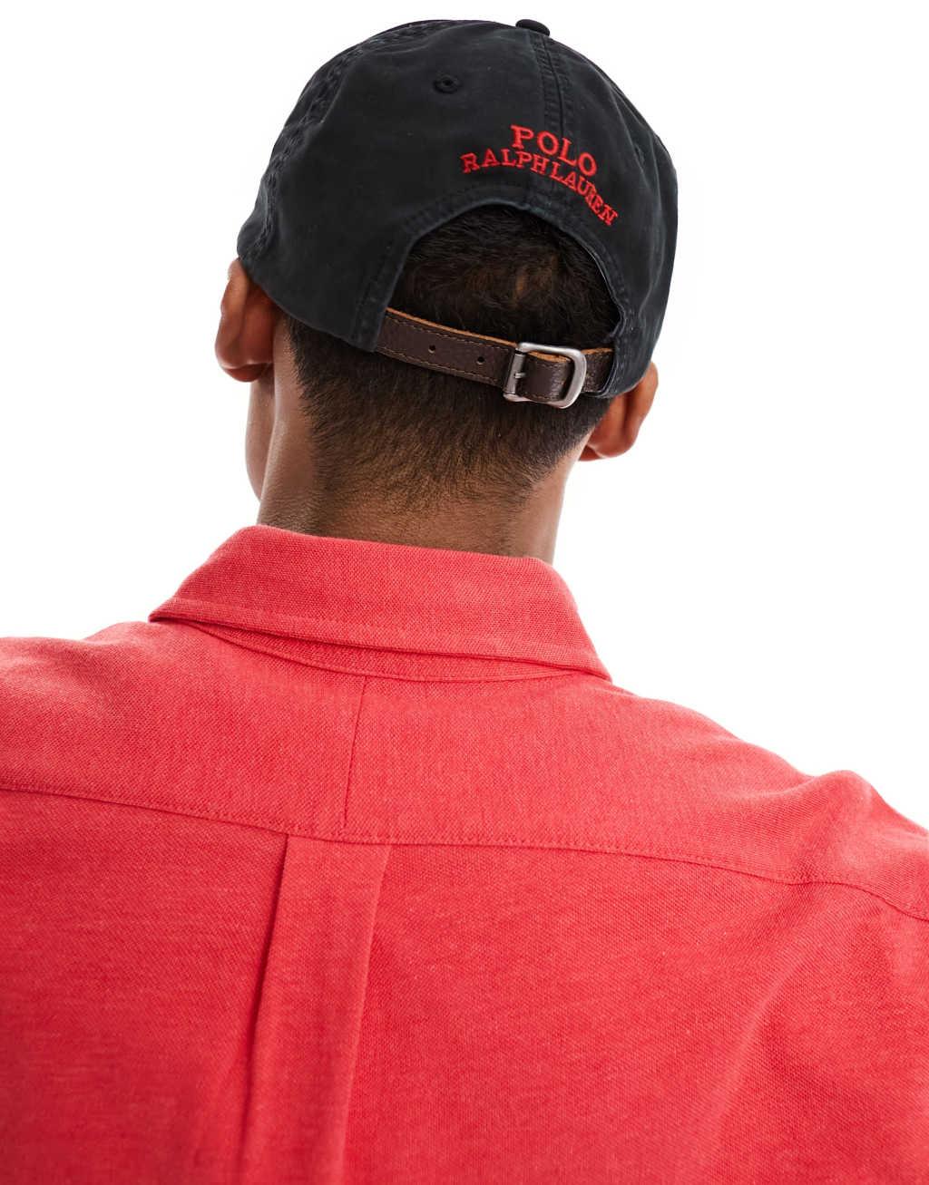 Polo Ralph Lauren cap with logo in black Product Image