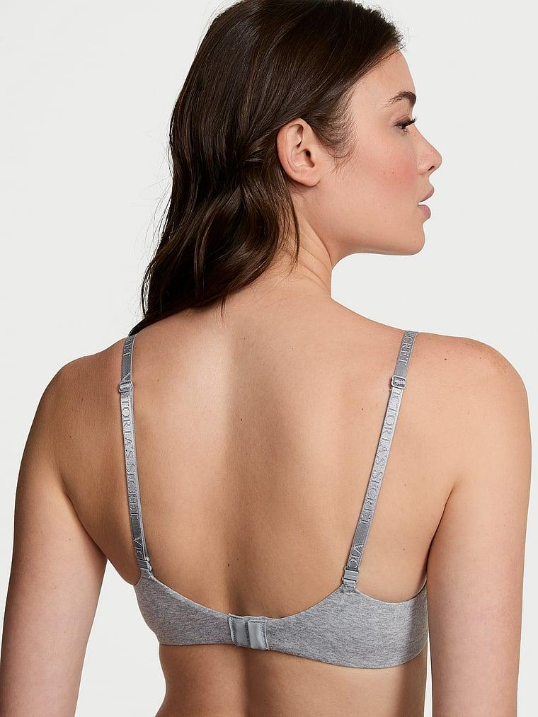 Cotton Logo Hardware Lightly Lined Full-Coverage Bra Product Image