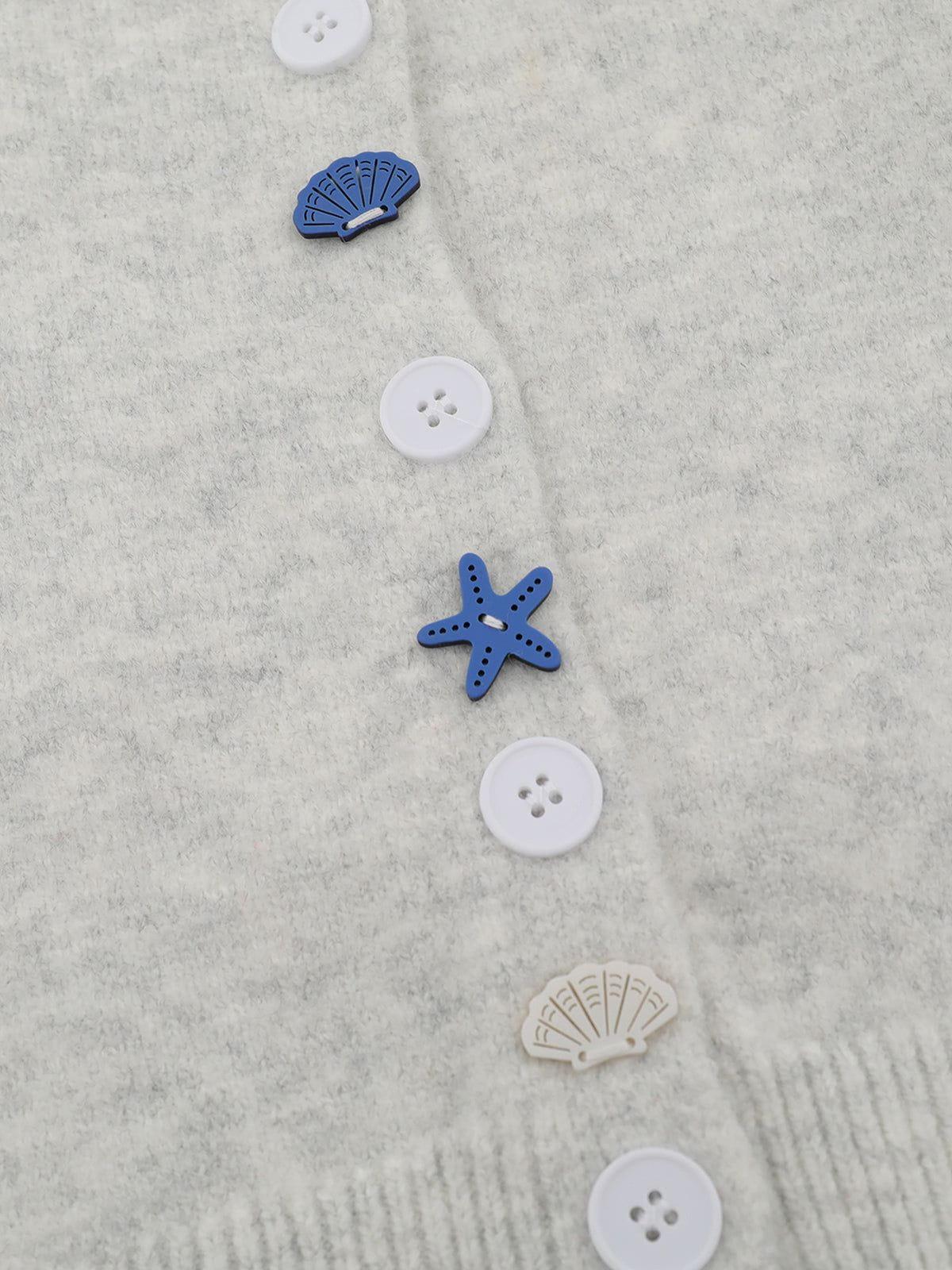 Aelfric Eden Starfish Button Boxy Cardigan Product Image