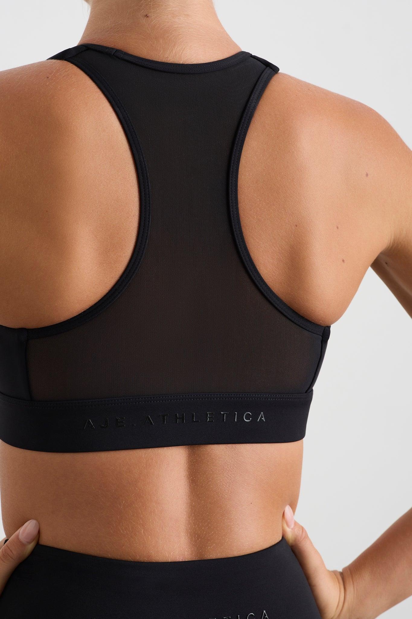 Spliced Mesh Sports Bra 370 Product Image