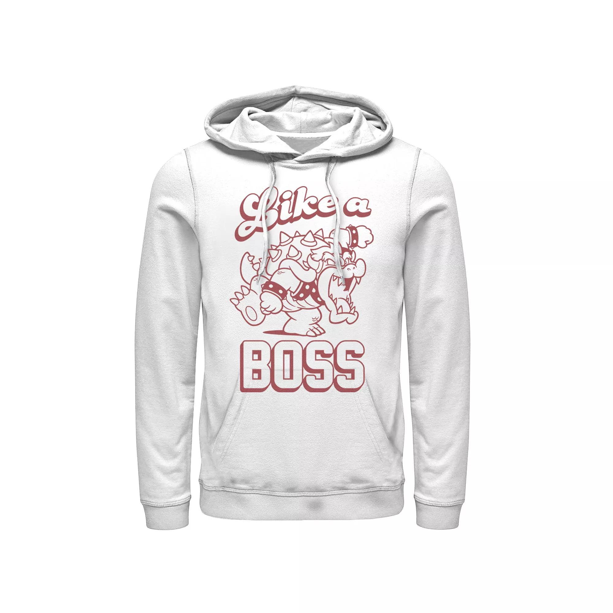 Men's Nintendo Super Mario Bowser Like A Boss Koopa King Hoodie,  Product Image