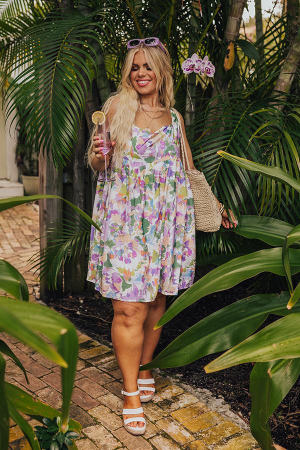 Feeling Butterflies Floral Romper in Orchid Curves Product Image