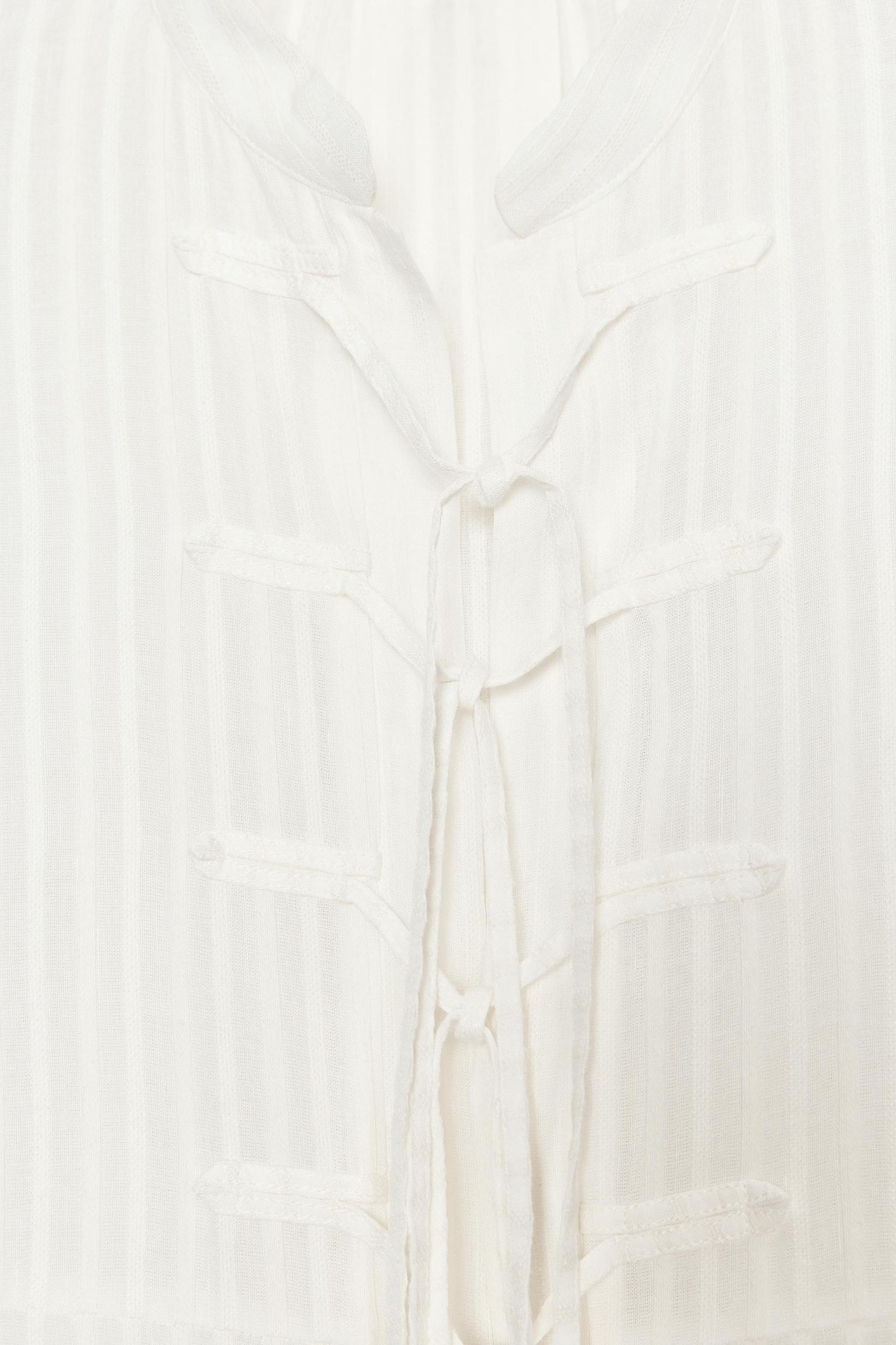 ZW COLLECTION STRIPED SHIRT WITH TIES Product Image