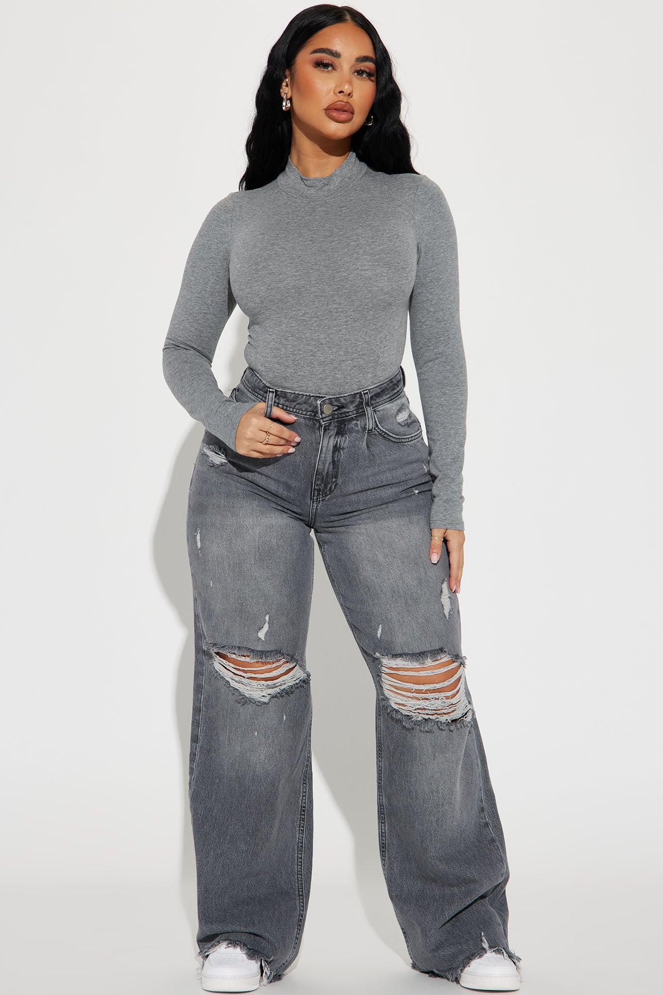 Juno Bodysuit - Heather Grey Product Image