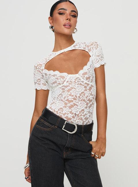 Giallo Bodysuit White Product Image