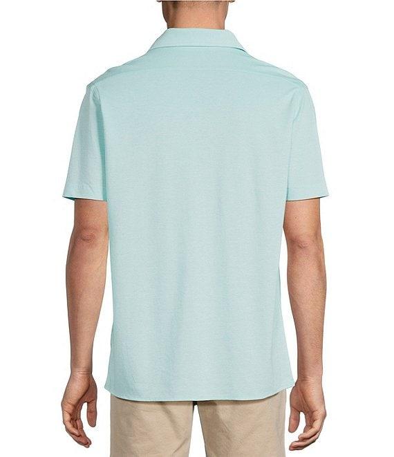 Cremieux Blue Label Solid Knit Oxford Short Sleeve Woven Shirt Product Image