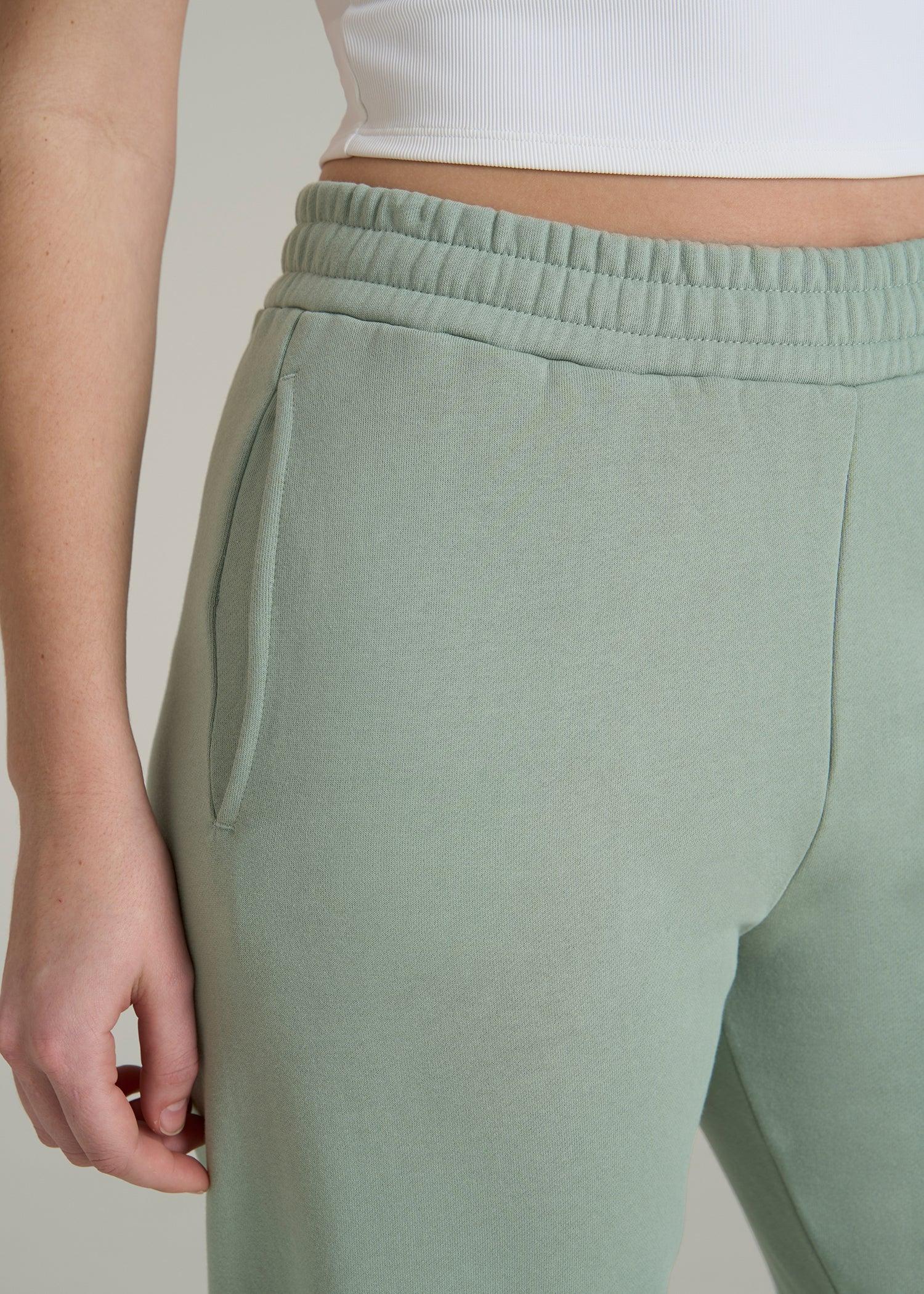 Wearever Fleece Relaxed Sweatpants for Tall Women in Seagrass Female Product Image