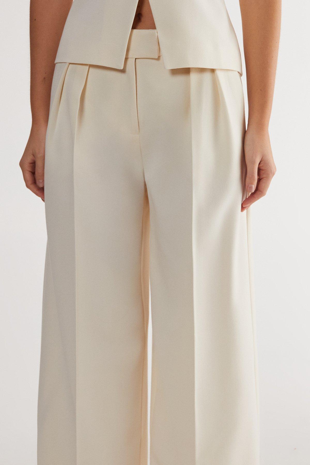 Essentials Pleat Front Tailored Straight Leg Trousers Product Image