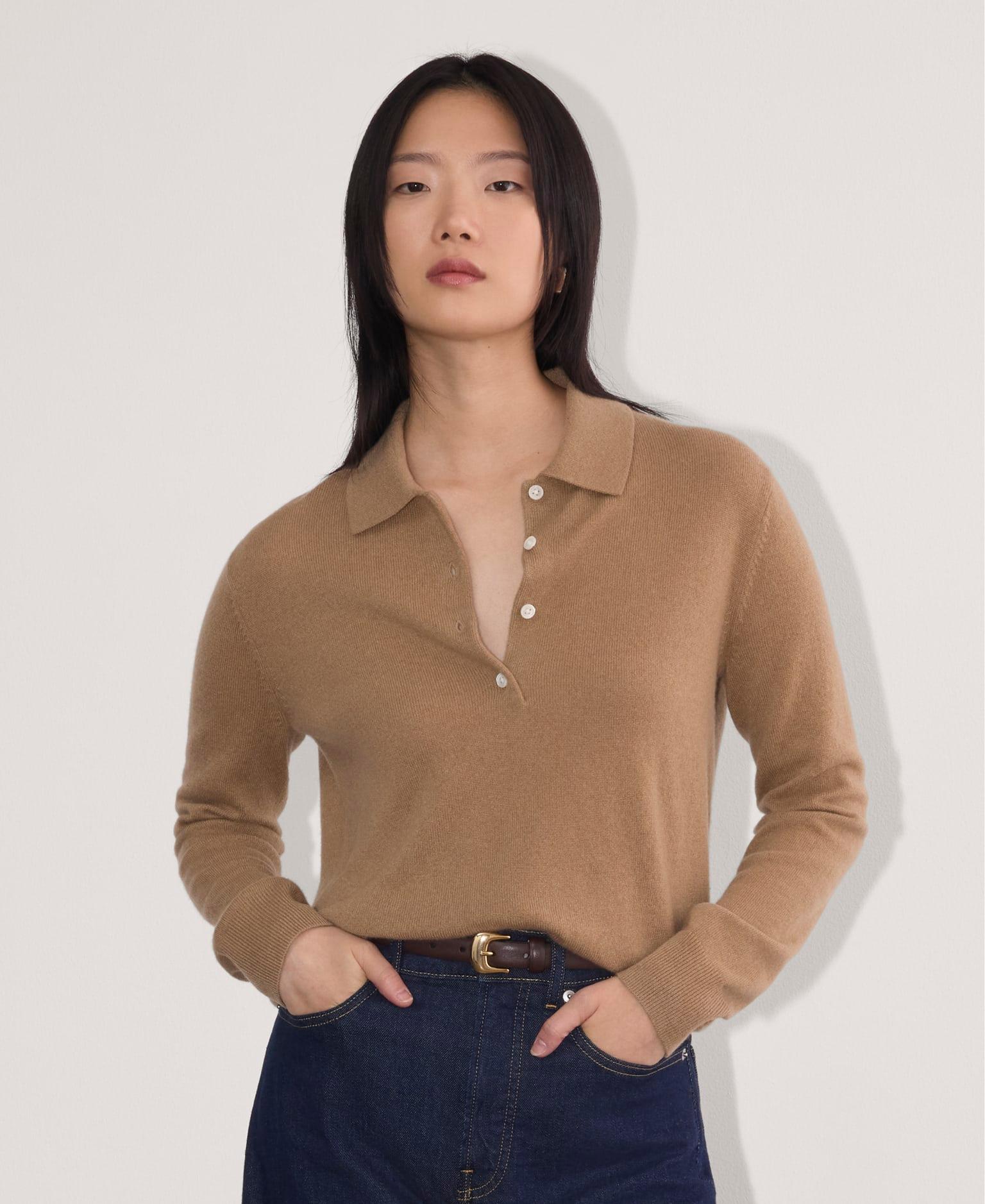 Womens Classic Polo in Cashmere Sweater by Everlane Product Image