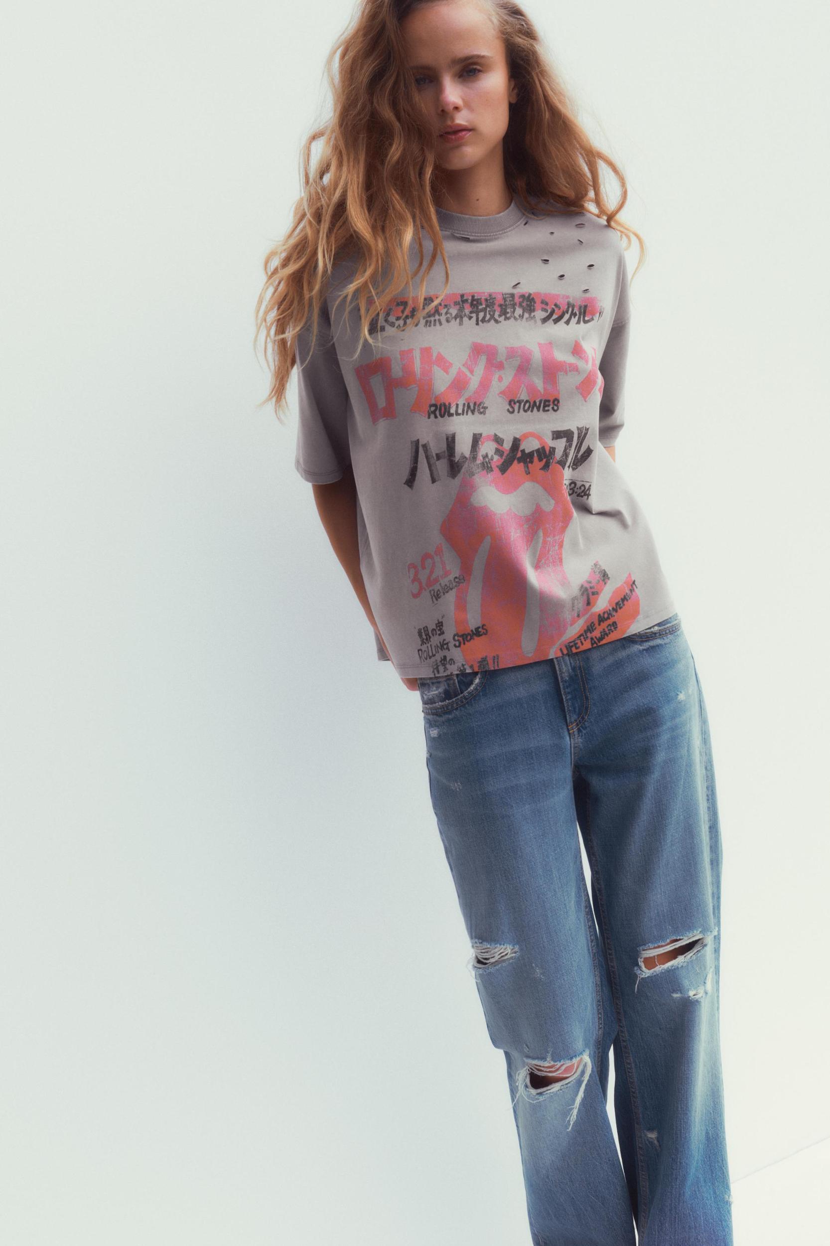 THE ROLLING STONES WASHED EFFECT T-SHIRT Product Image