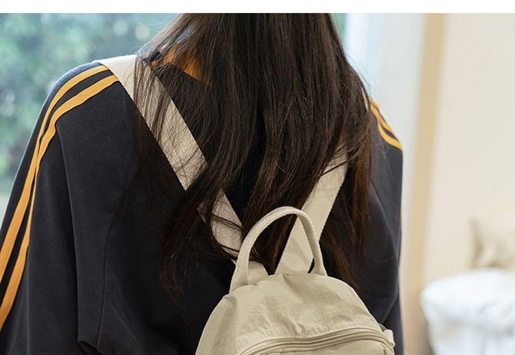 Plain Nylon Backpack Product Image