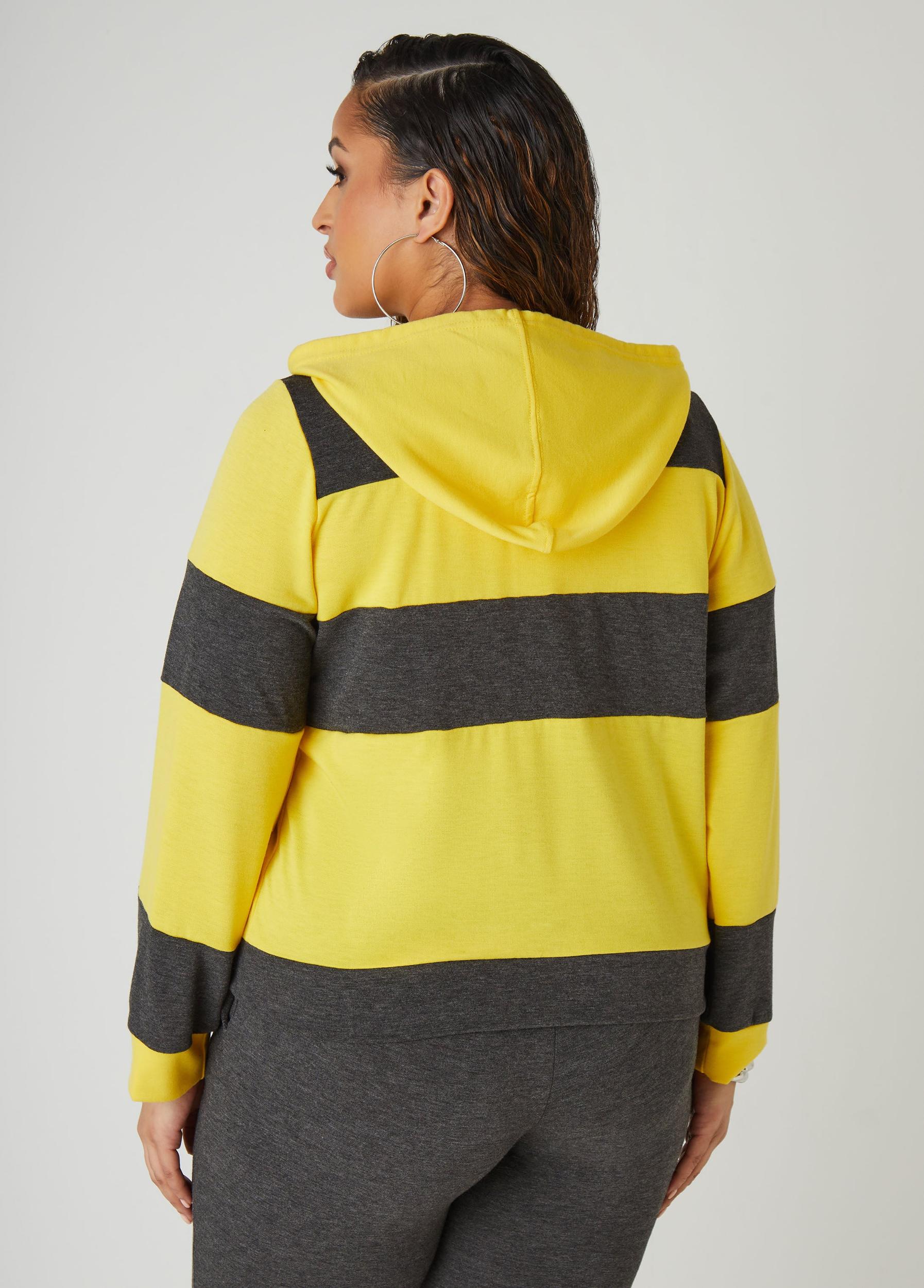 Striped Hooded Pullover Product Image