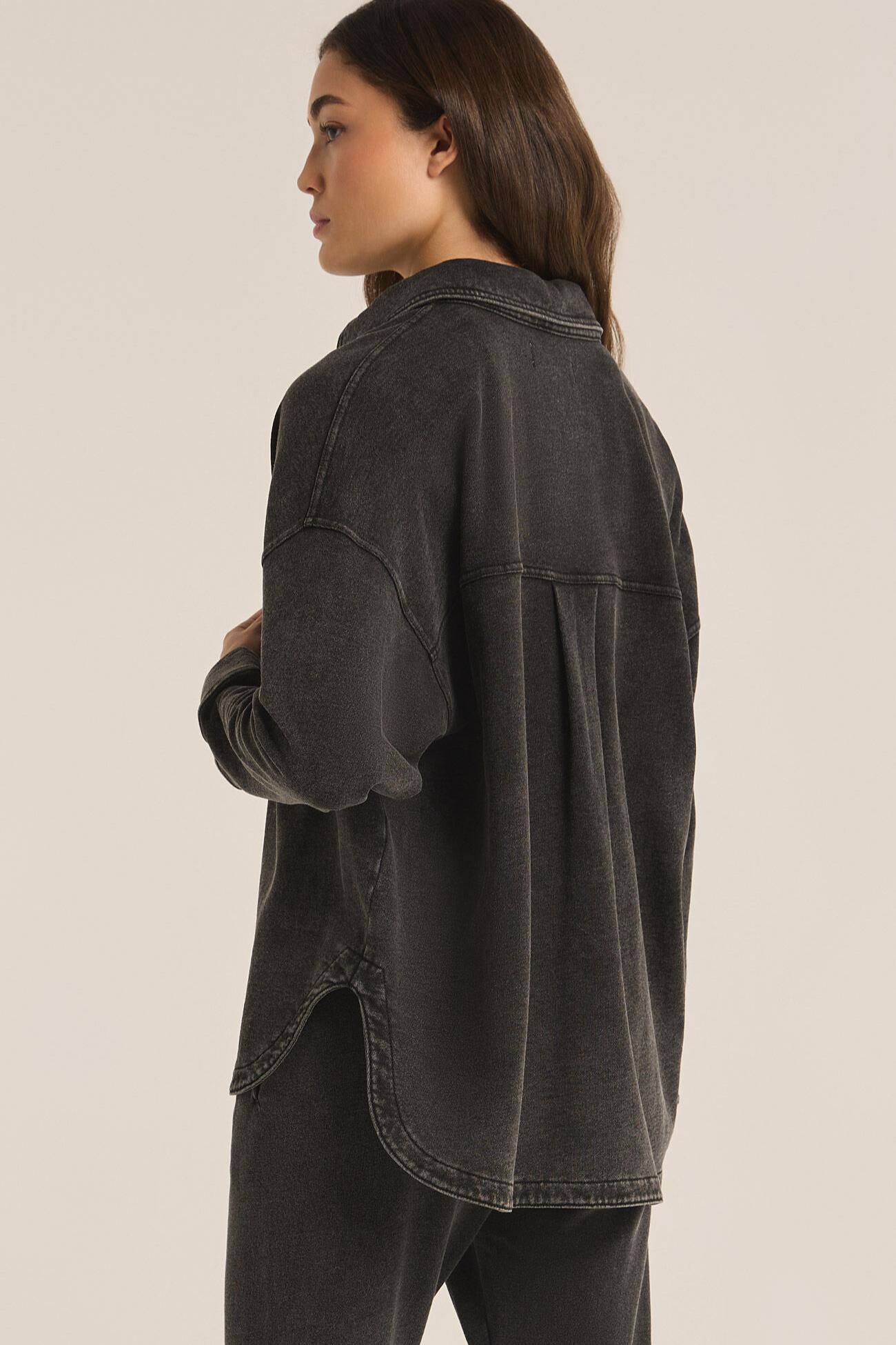 All Day Denim Knit Jacket Product Image