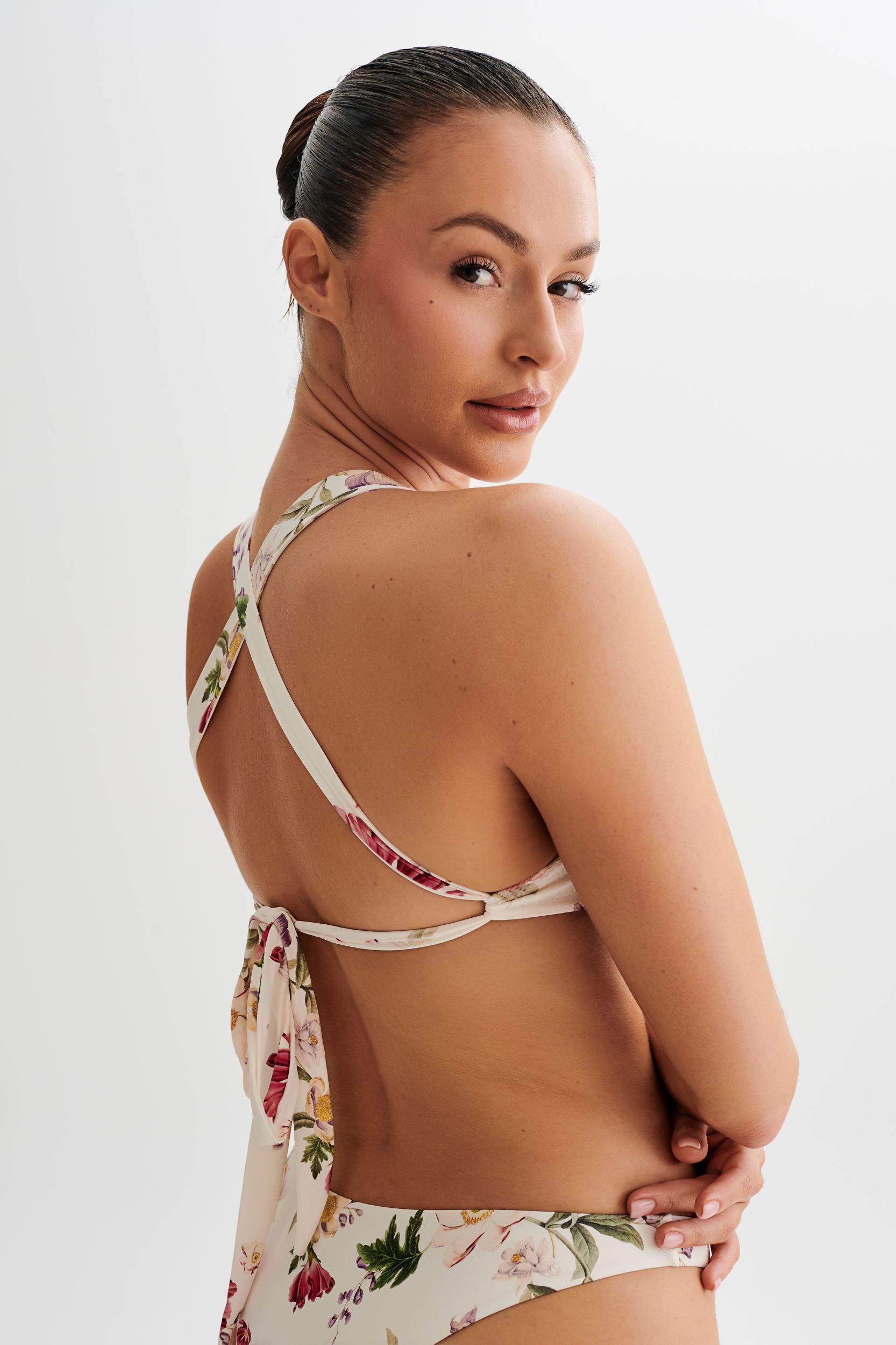 Kai Recycled Ruched Underwire Bikini Top - Bella Rosa Print Product Image