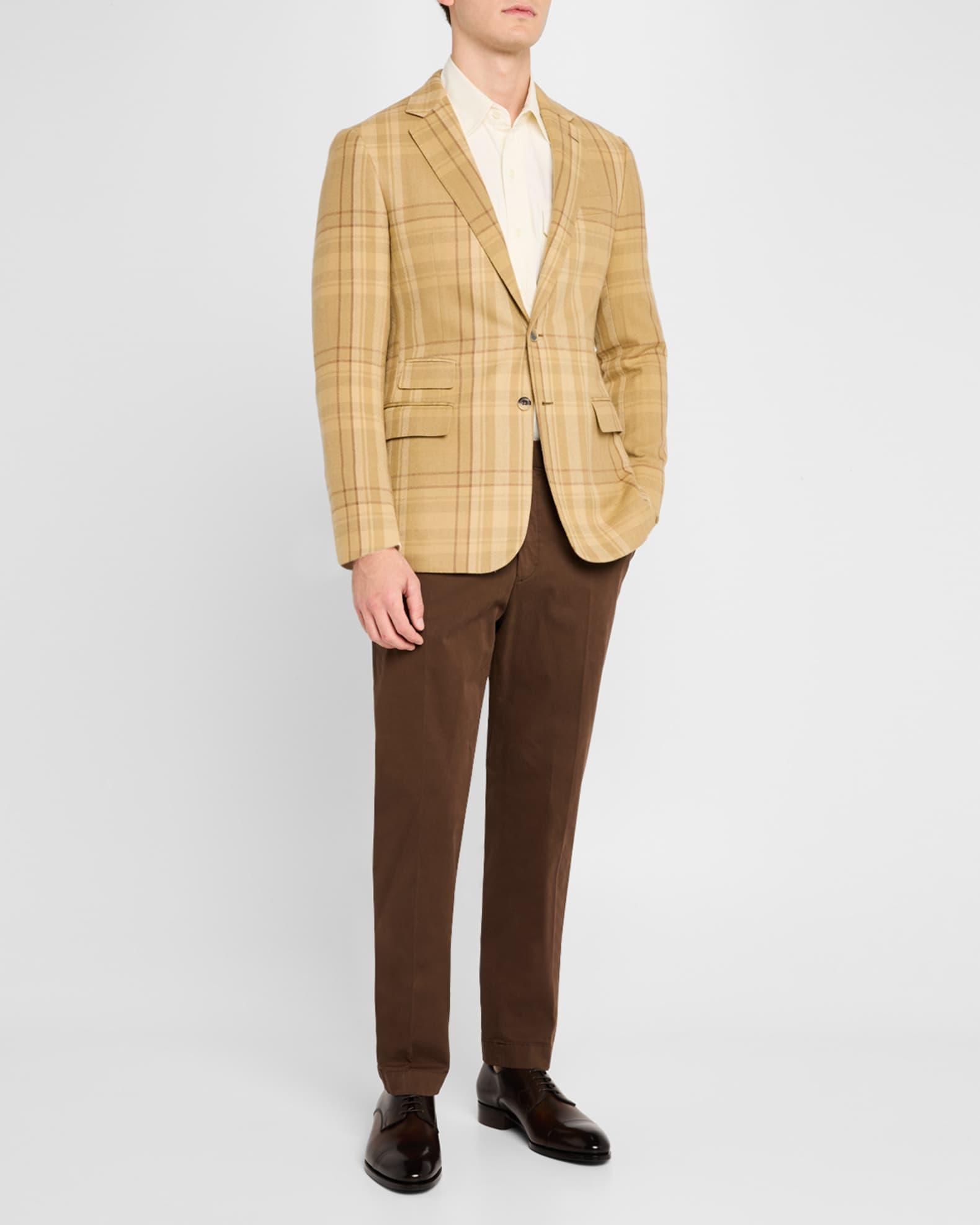 Men's Milano Leather Cap-Toe Derby Shoes Product Image