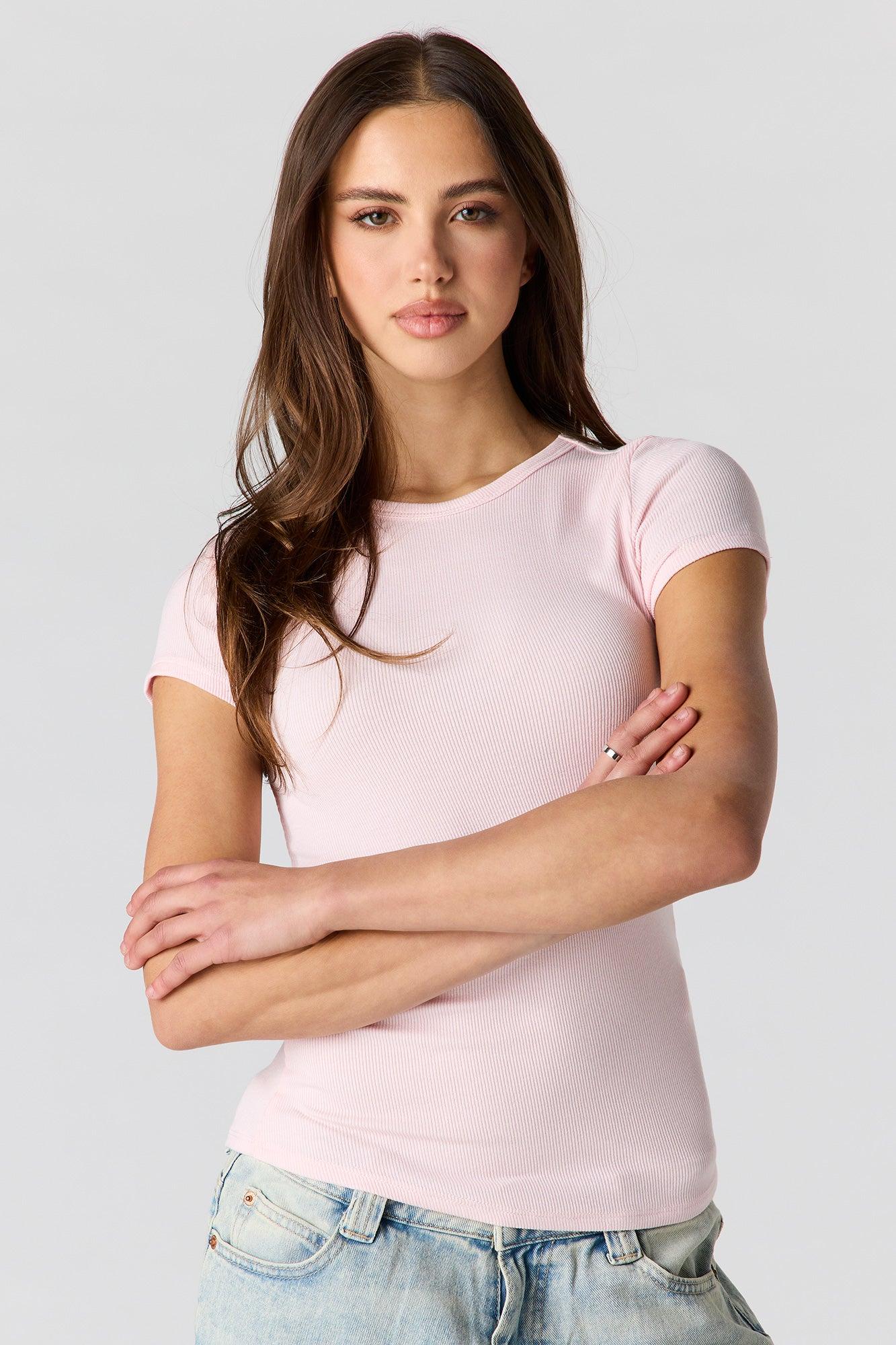 Classic Ribbed T-Shirt Female Product Image