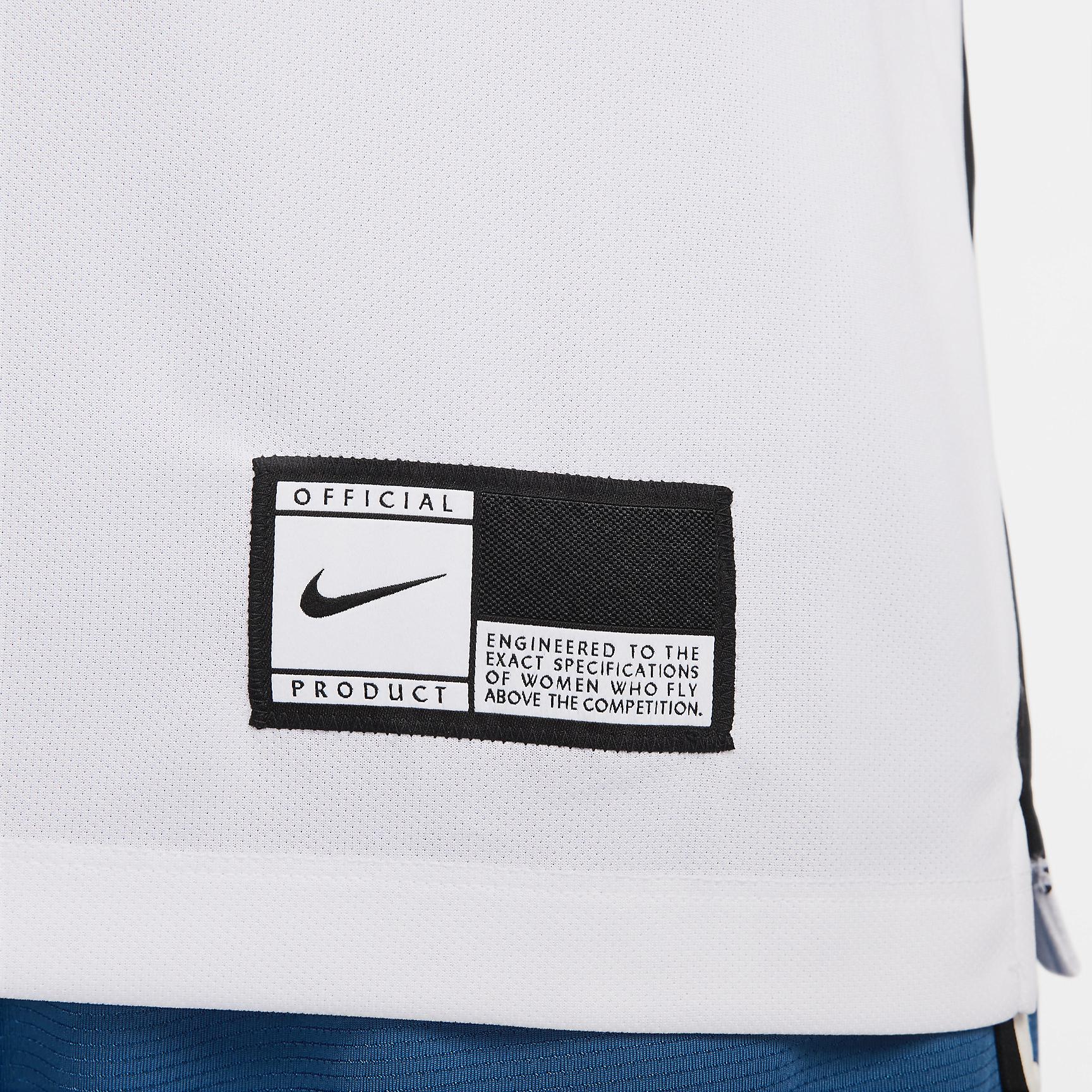 Nike Womens Nike Dri-Fit L/S Pregame Top - Womens Black/White/Black Product Image