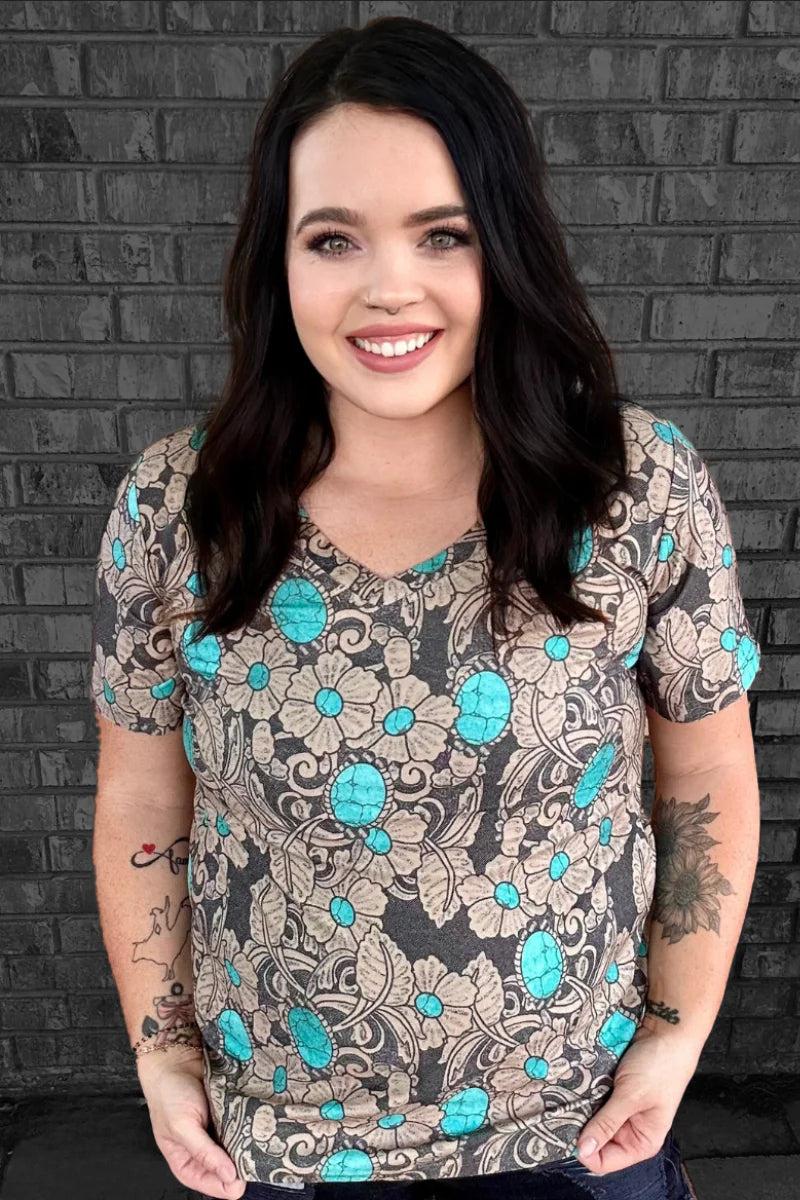 Sterling Kreek Tattoos On This Town V Neck Tee Product Image