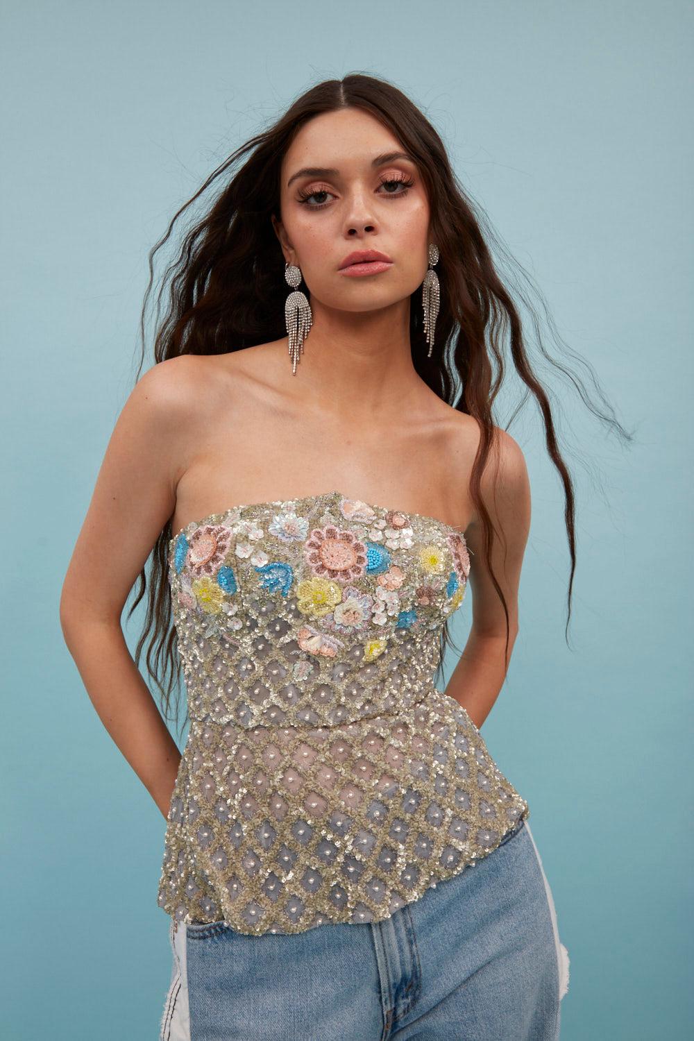 Flora Sequin Top Product Image