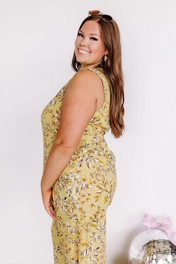 Vacay Bound Linen-Blend Vest Top Curves Product Image