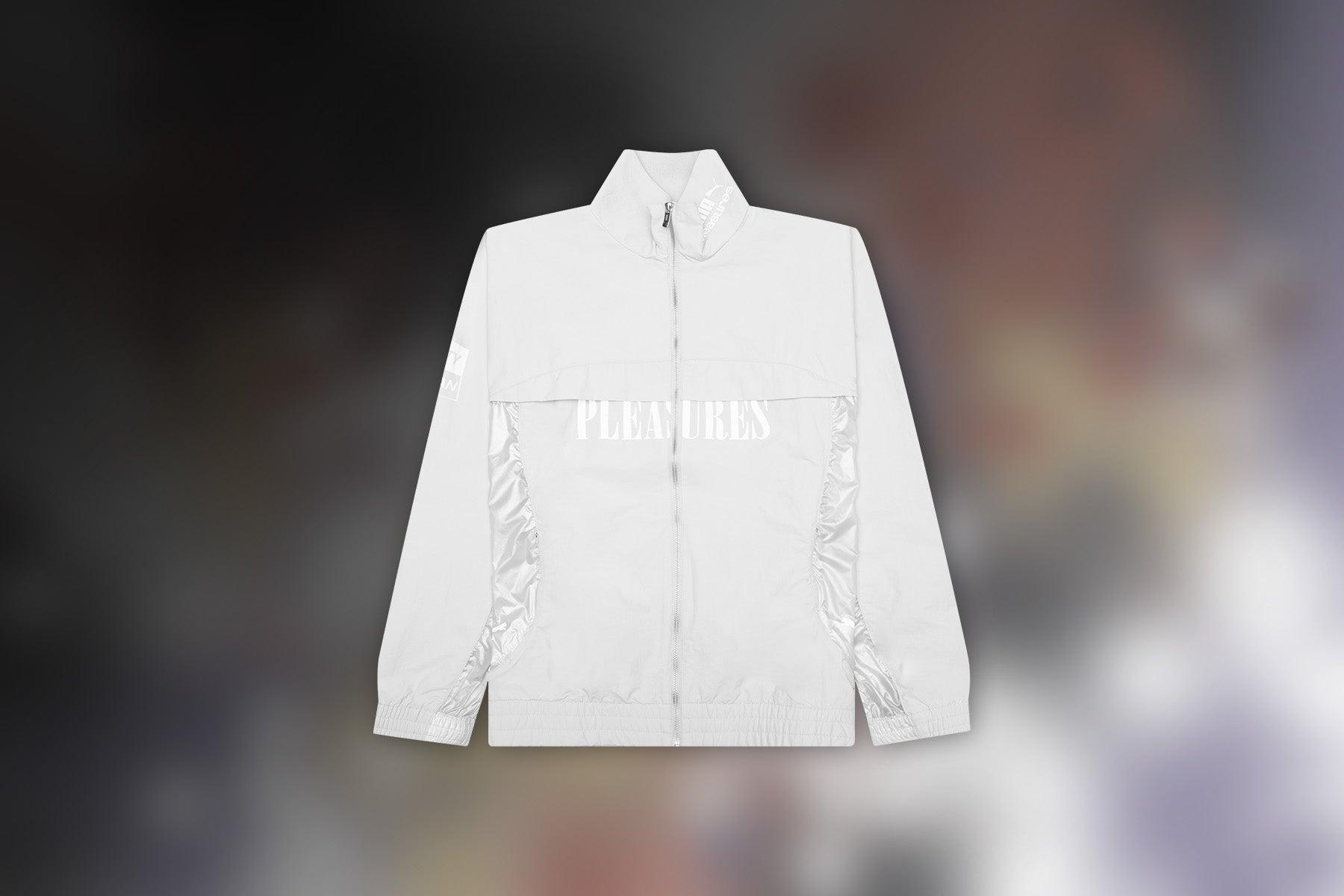 Puma x Pleasures Cellerator Track Jacket - Glacial Grey Male Product Image