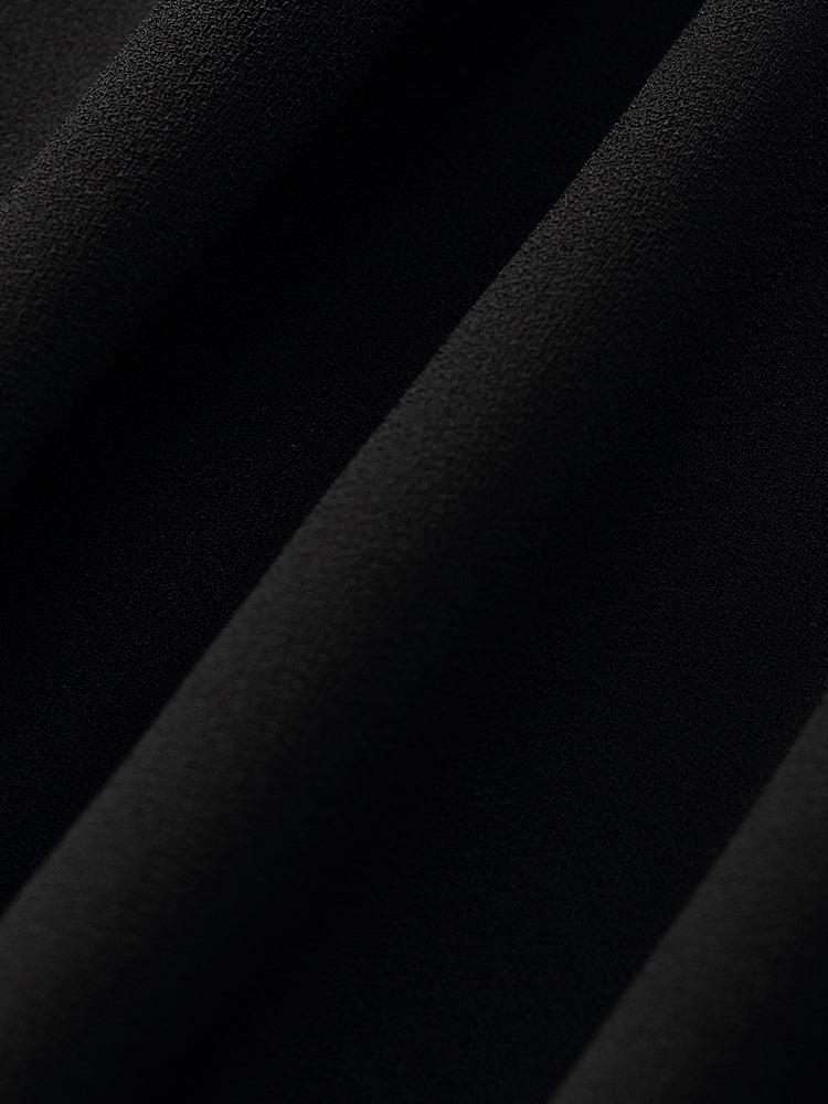 Acetate Gathered Waist Women Midi Dress Product Image