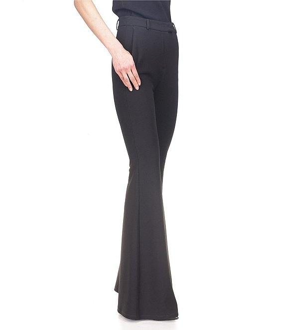 Michael Kors Scuba Crepe Flared Leg High Rise Pant Product Image