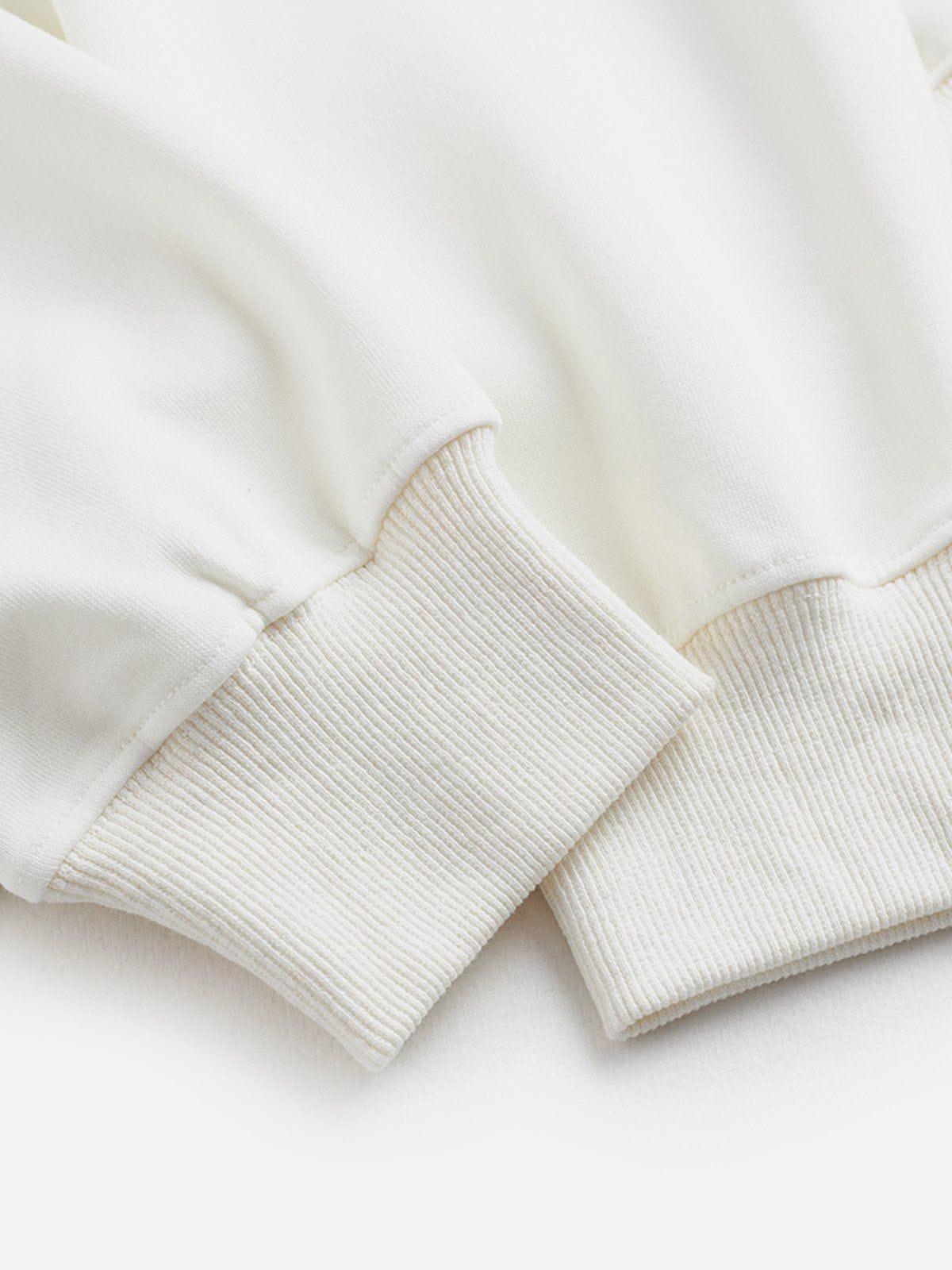 Aelfric Eden Heart Button Cropped Sweatshirt Female Product Image