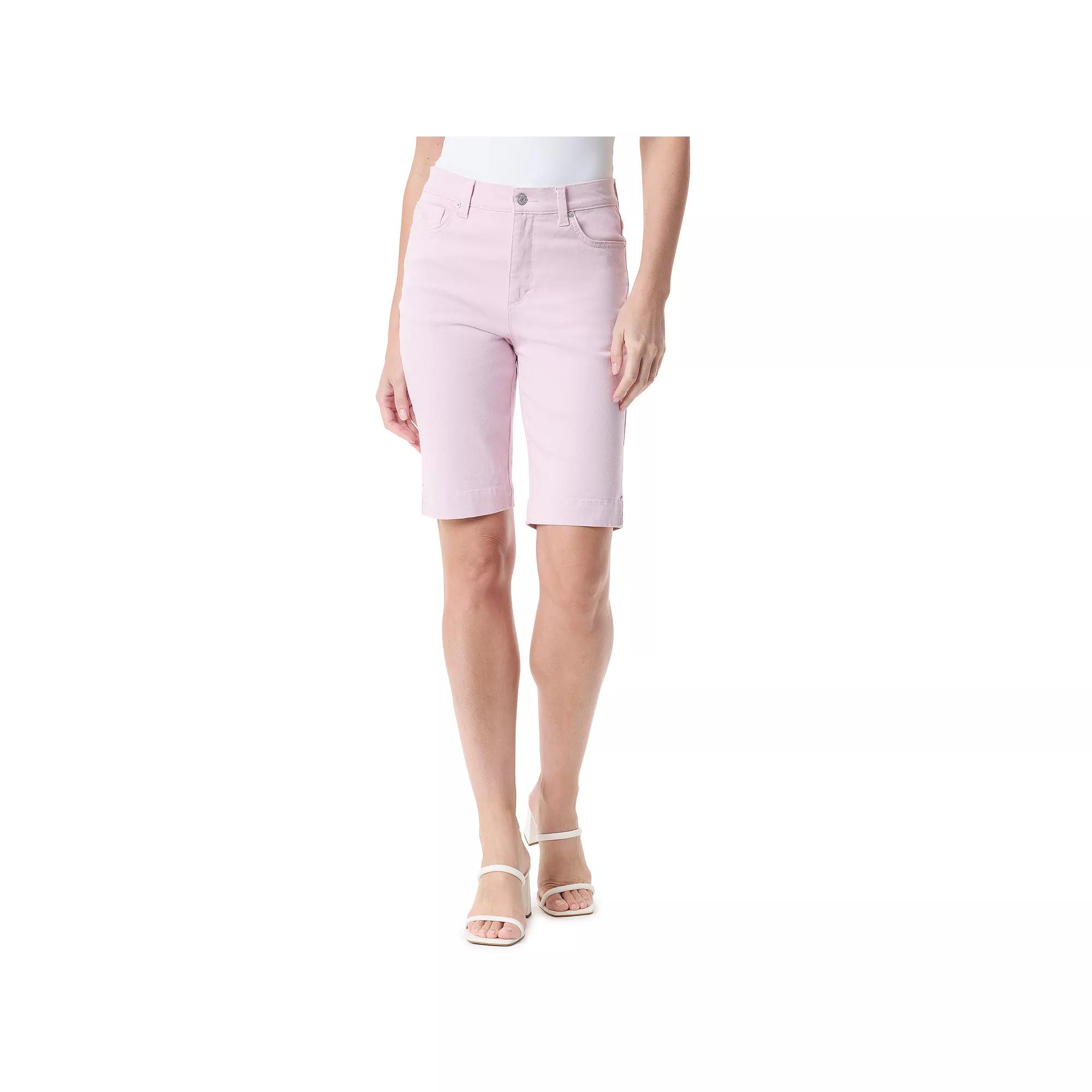 Petite Gloria Vanderbilt Amanda Bermuda Shorts, Women's,  Product Image