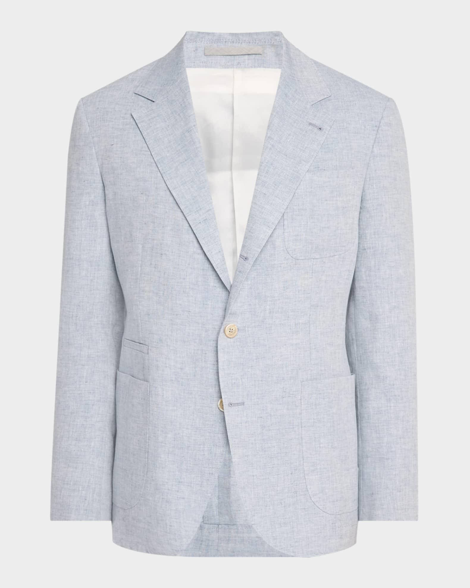 Men's Linen Single-Breasted Sport Coat Product Image